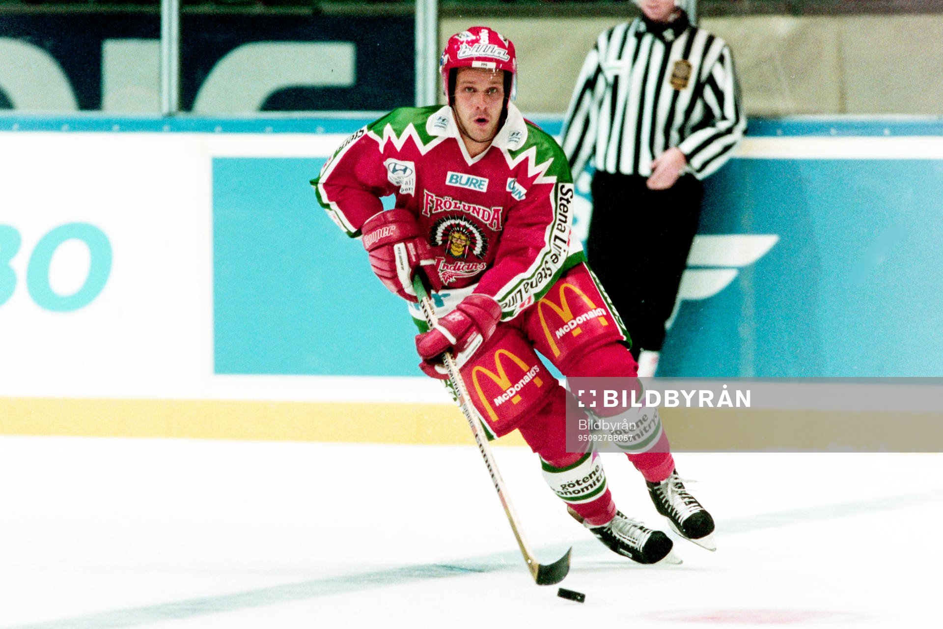 a950927 Ishockey, Elitserien, Västra Frölunda -