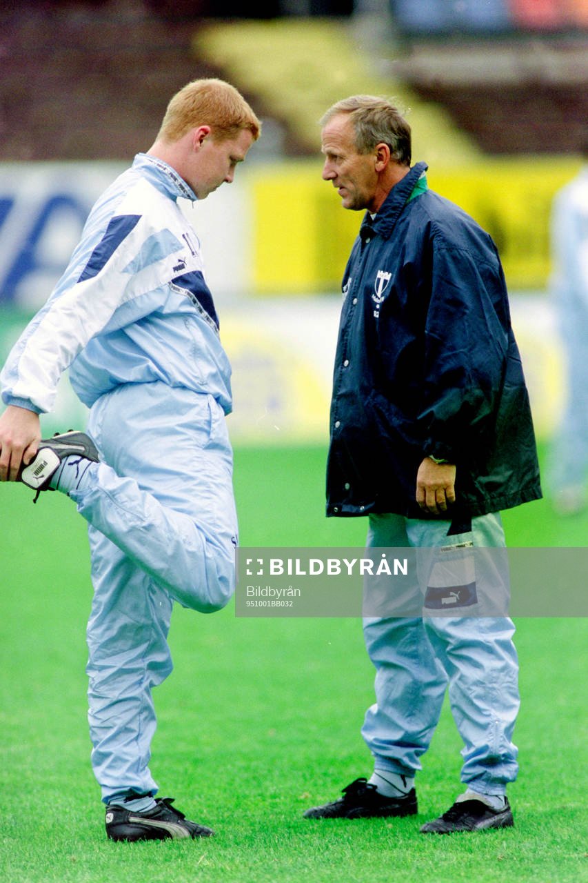 Jörgen Pettersson och Rolf Zetterlund, tränare, Malmö