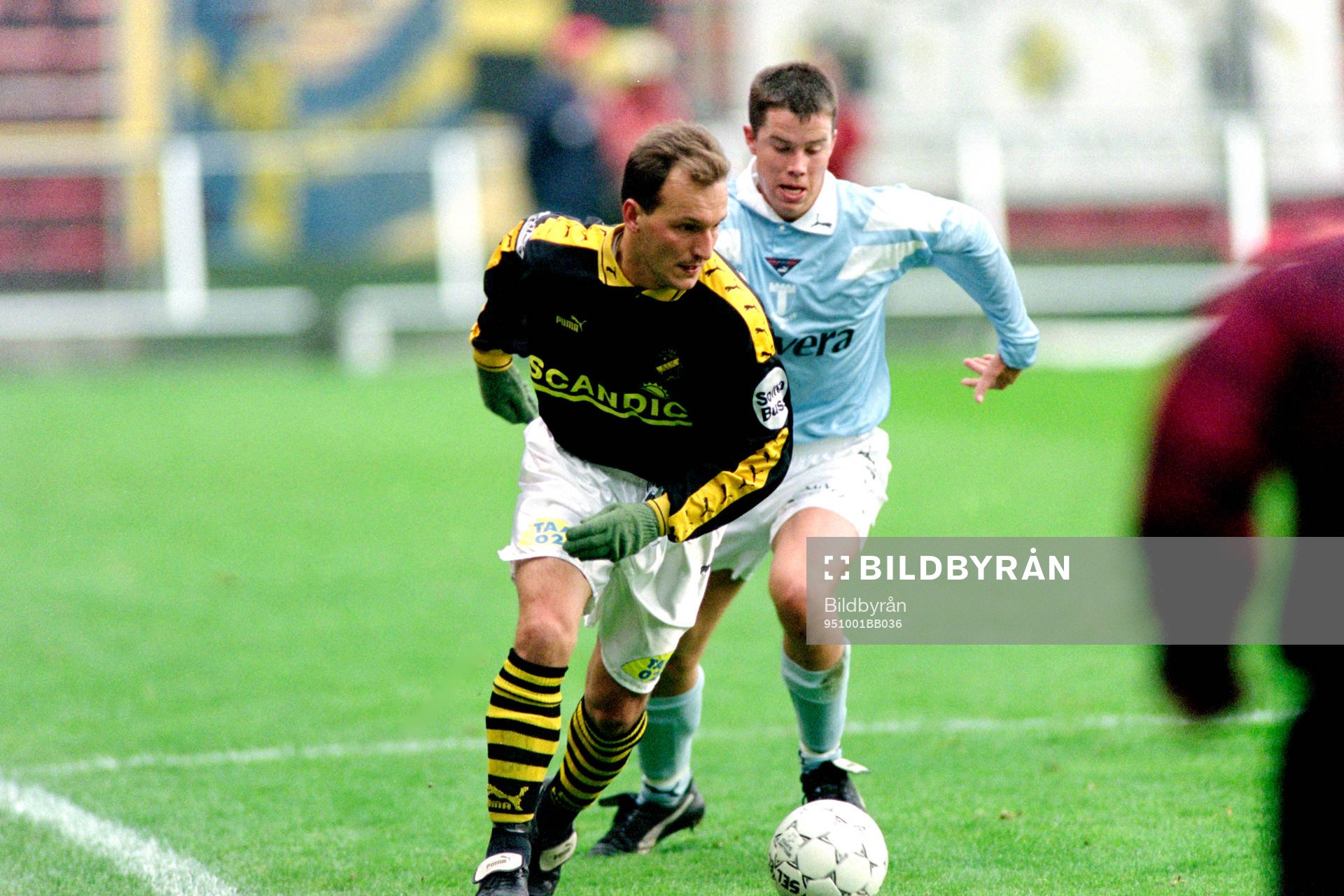 Marco Ciardi, AIK med Daniel Andersson, Malmö i ryggen