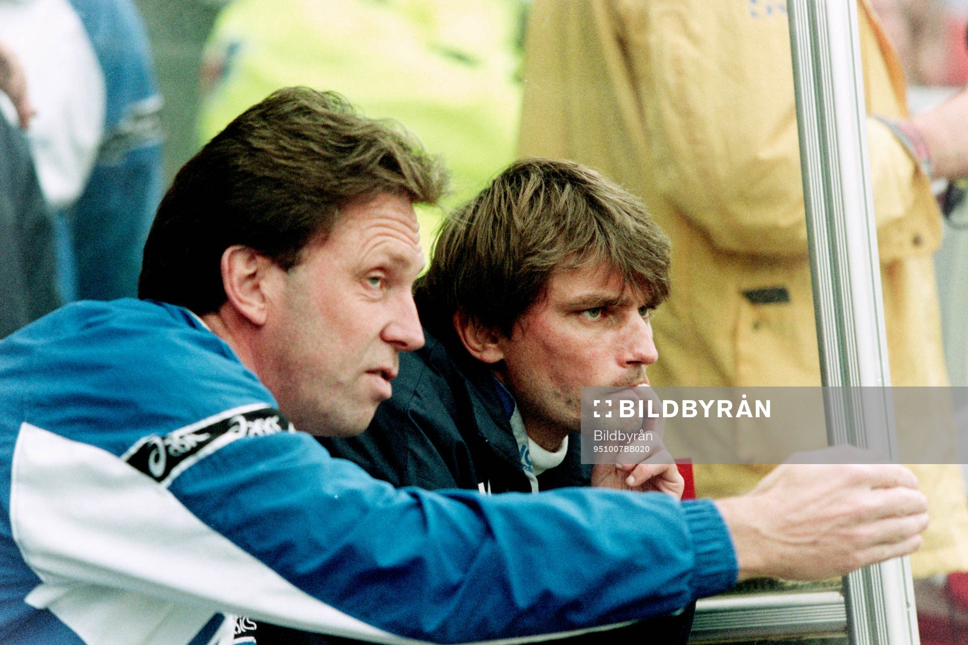 Roger Gustafsson, tränare och Ruben Svensson, ass.