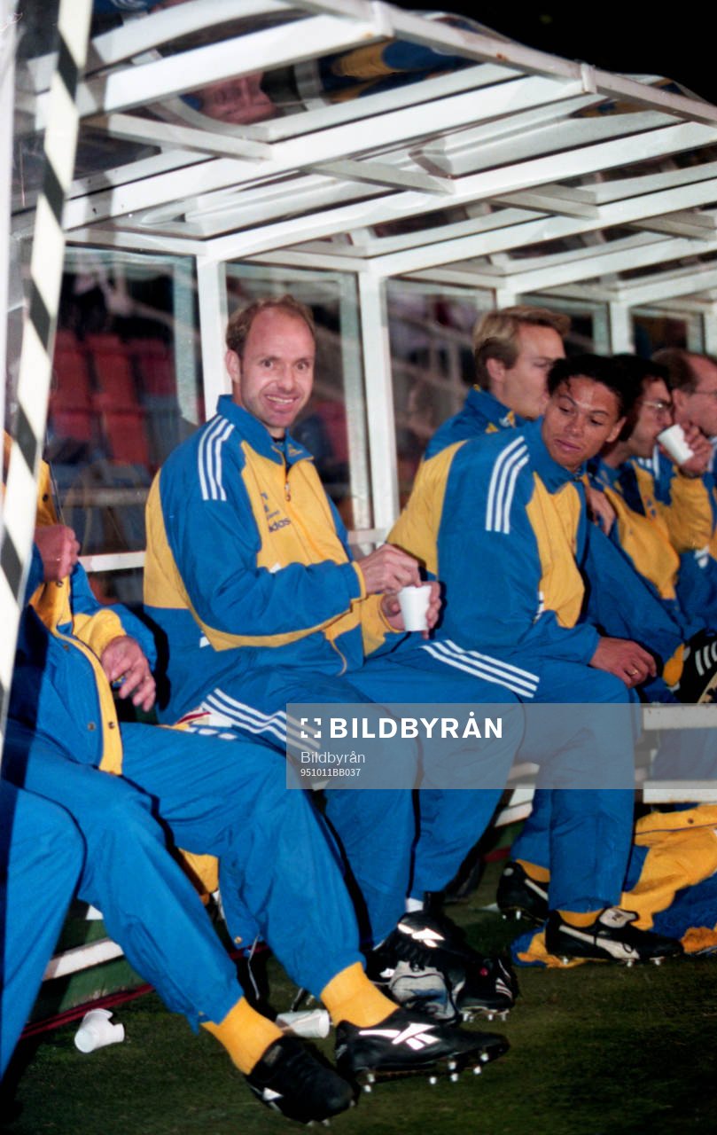 Thomas Ravelli, målvakt och Martin Pringle, Sverige