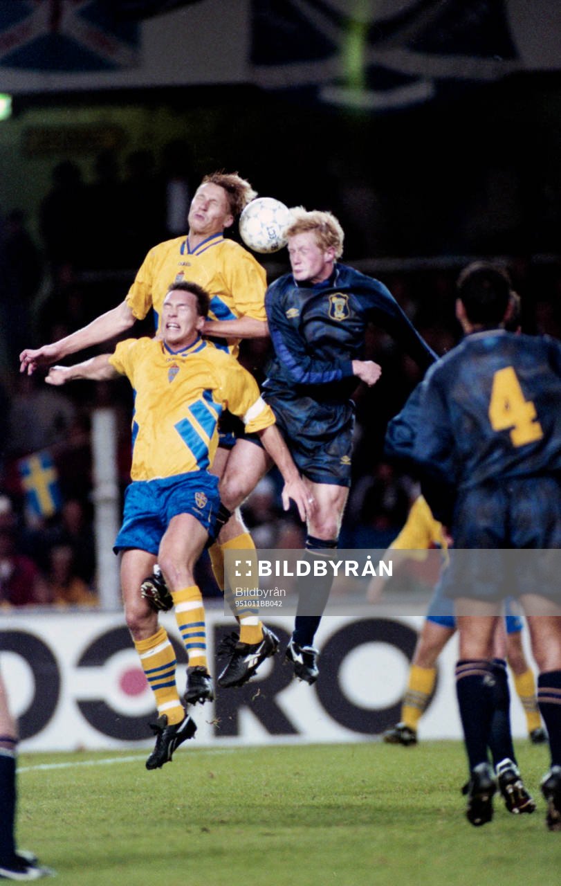 Kennet Andersson och Patrik Andersson i nickduell