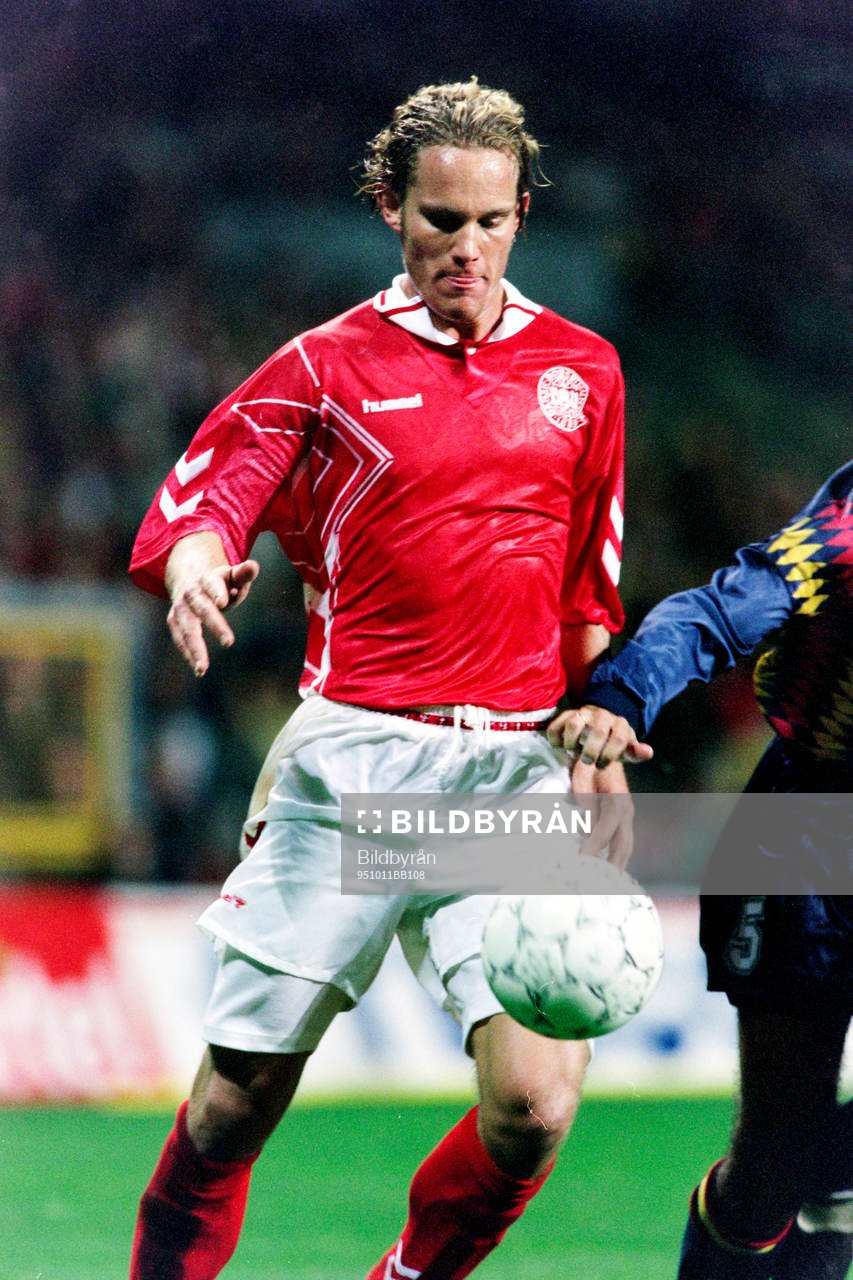 Fotboll, EM-Kval, Danmark - Spanien, 1-1