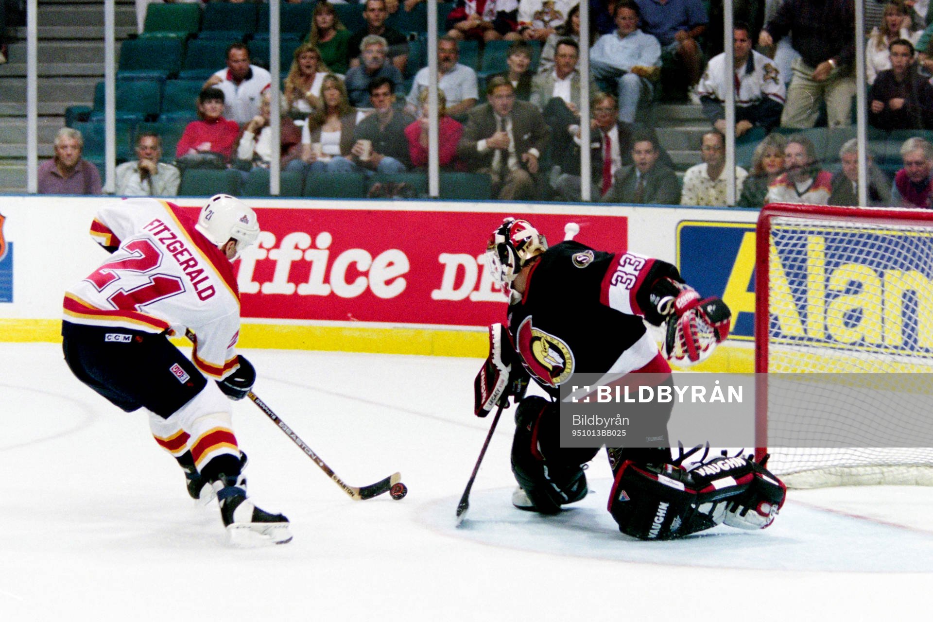 Tom Fitzgerald, Florida Panthers fri med Don Beaupre,