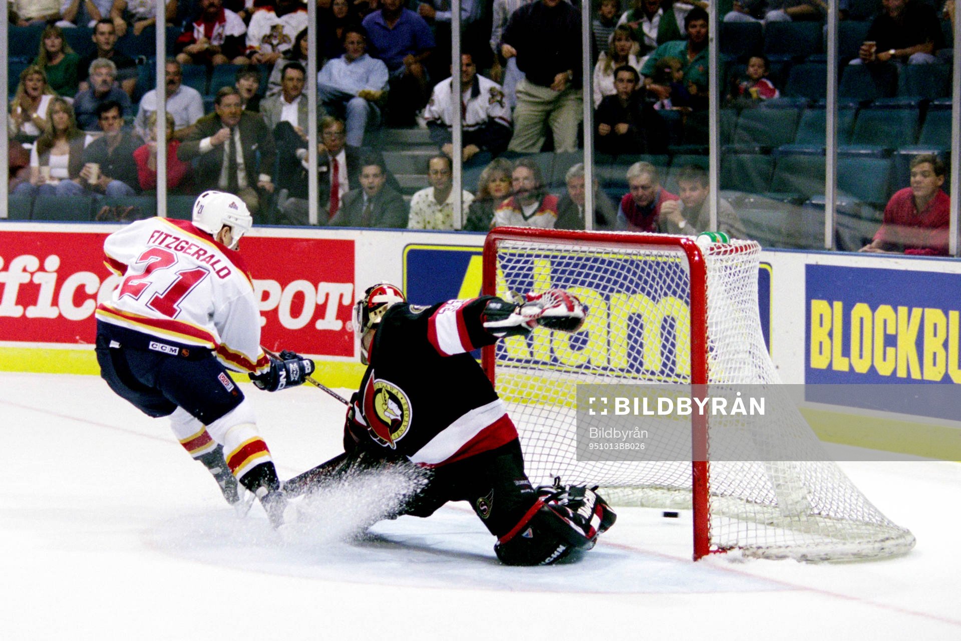 Tom Fitzgerald, Florida Panthers fri med Don Beaupre,