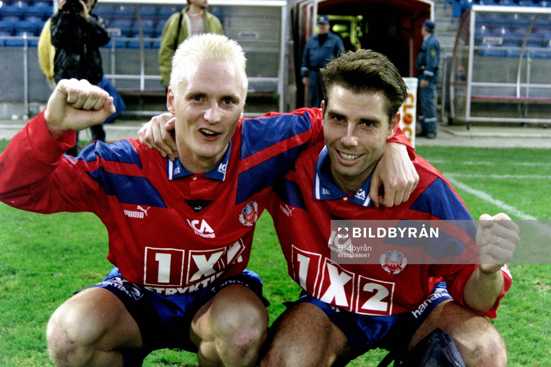 Helsingborgs målskyttar Christer Fursth och Jonas