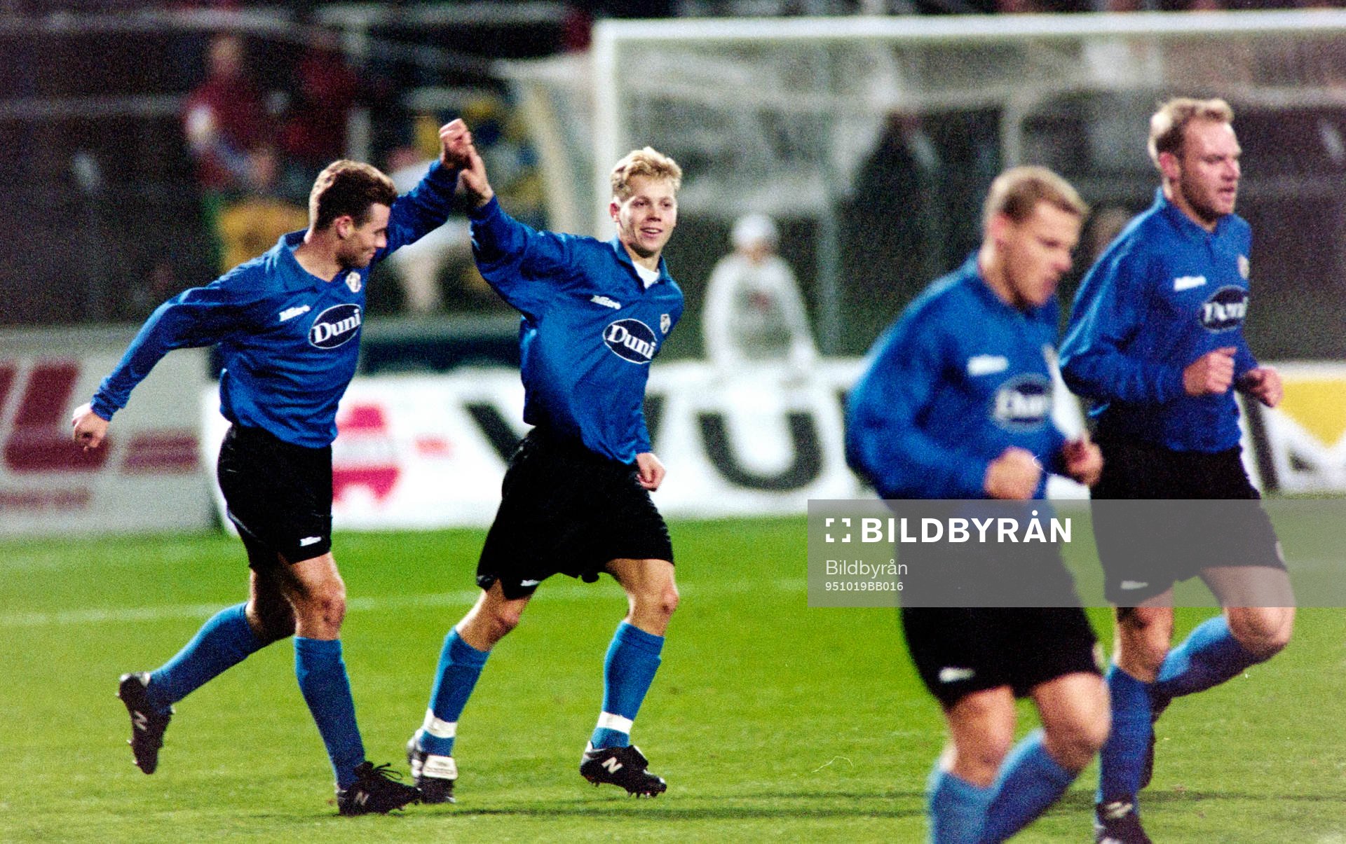 Niklas Gudmundsson och Robert Andersson, Halmstad jublar