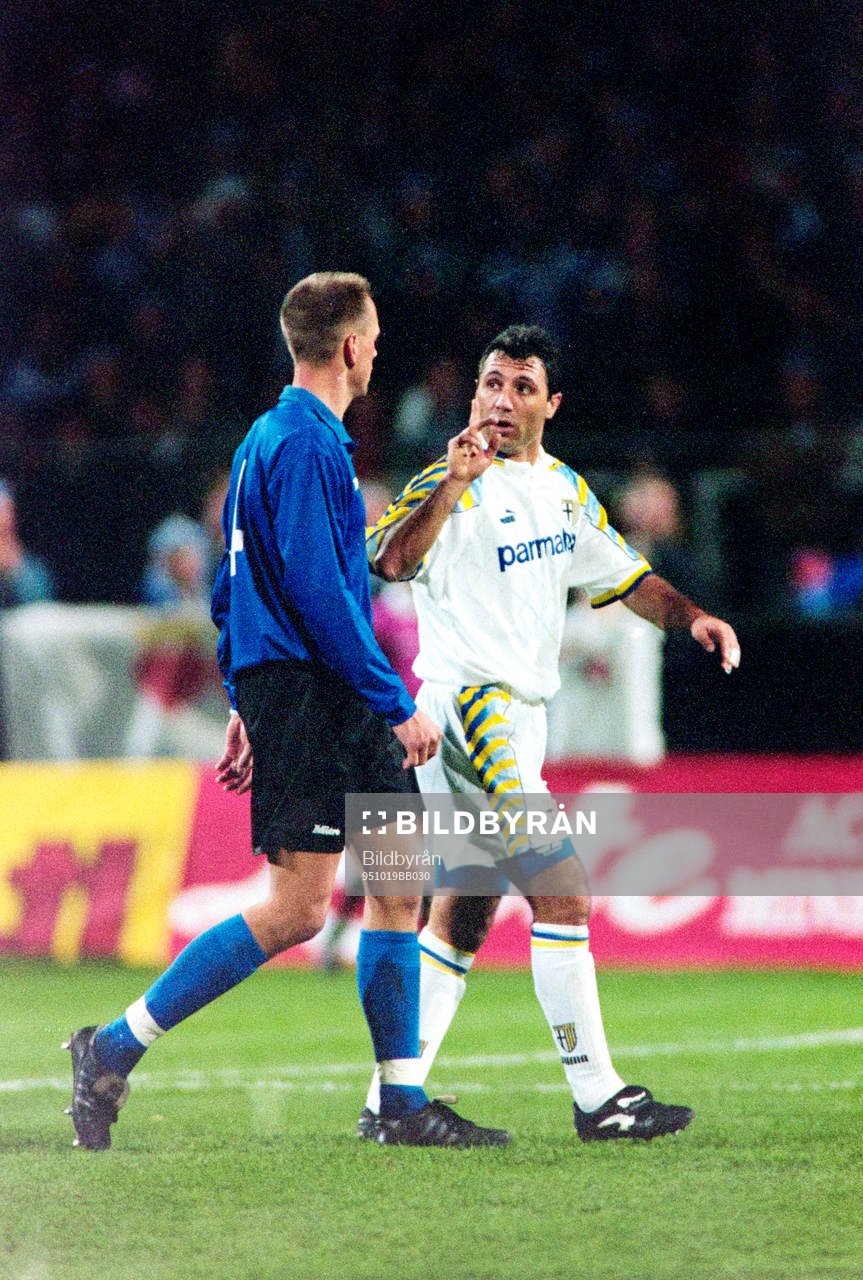 Tommy Andersson, Halmstad i diskussion med parmas Hristo