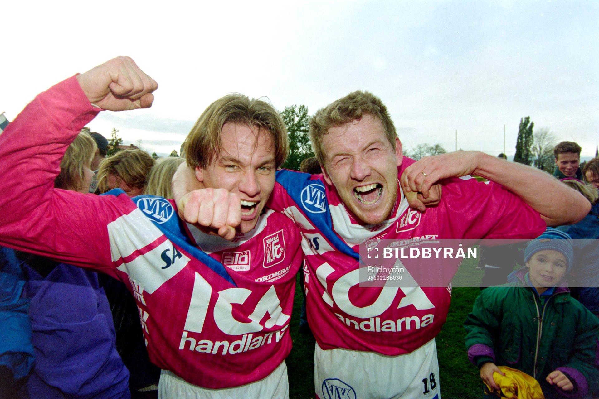 Peder Fransson och Örjan Engström, Umeå jublar