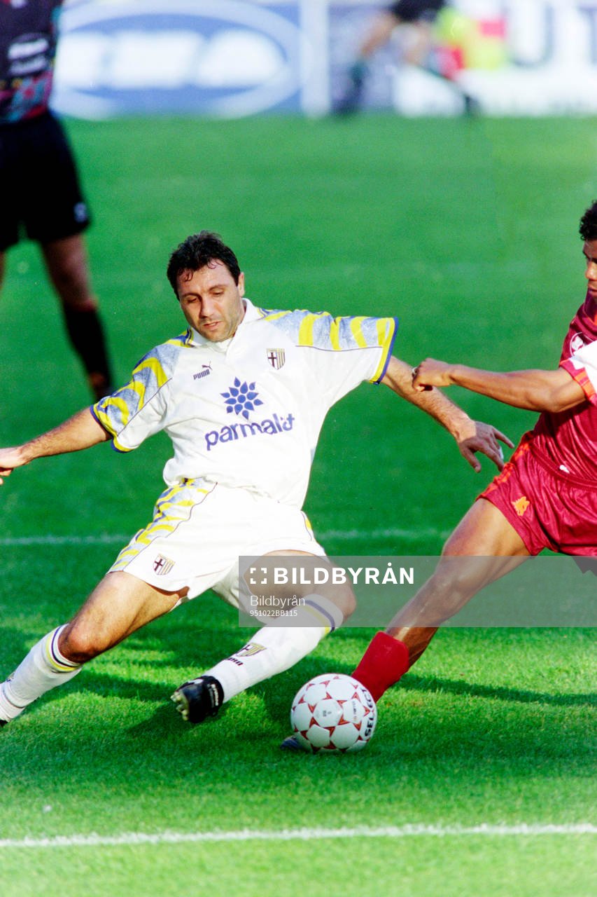Fotboll, Serie A, Roma - Parma, 1-1: Hristo Stoichkov, Parma