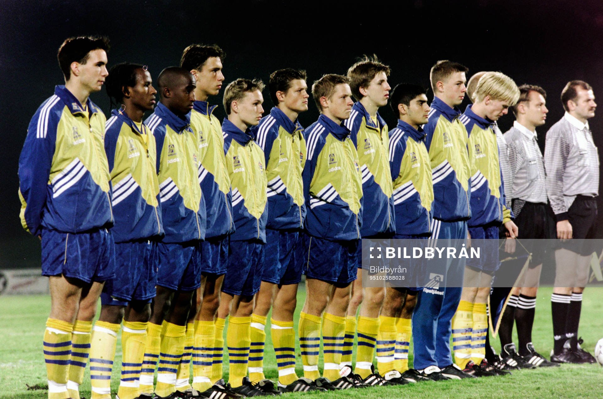 Sveriges startelva innan avspark