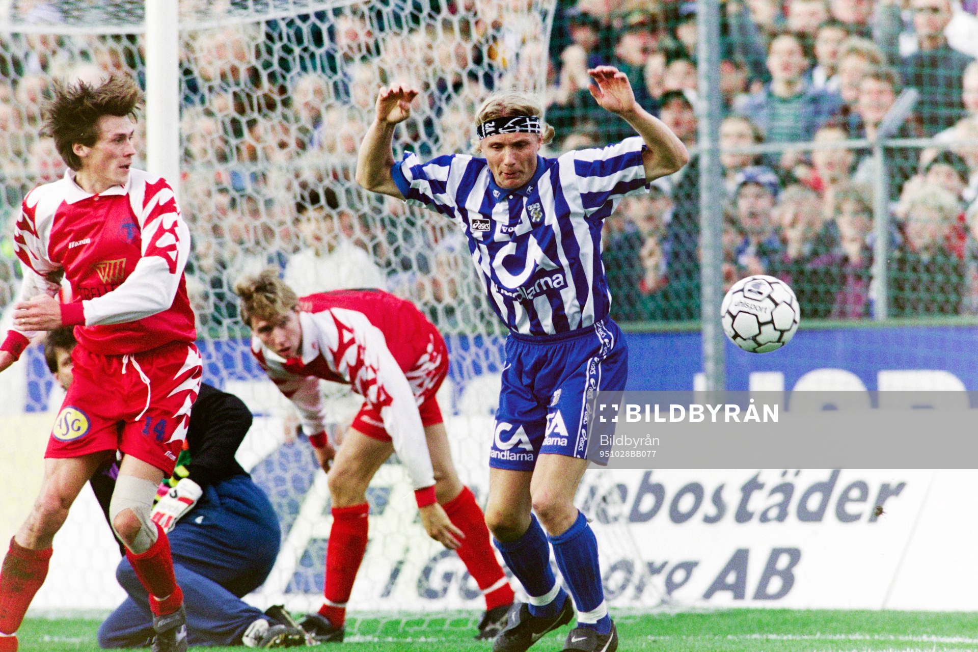 Fotboll, Allsvenskan, IFK Göteborg - Trelleborg, 2-0: Magnus Johansson, Göteborg.