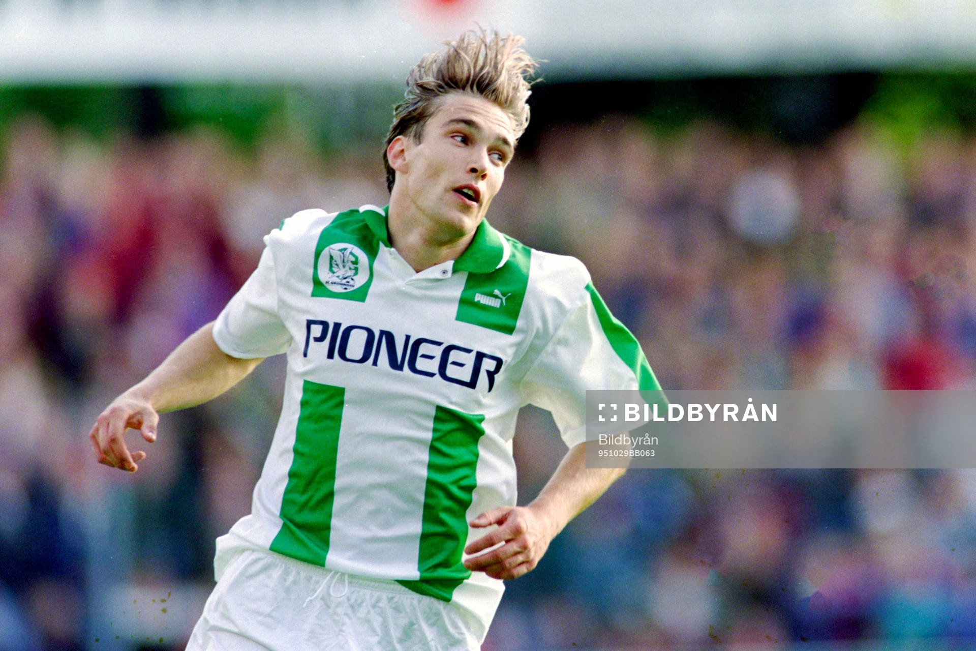 Fotboll, Hollänsk, Groningen - Utrecht, 0-0: Mattias Rosén Groningen. 