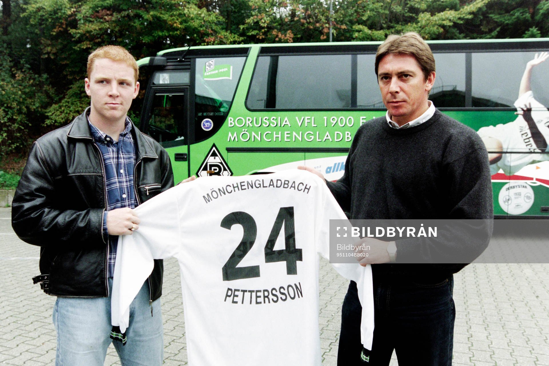 Jörgen Pettersson och Bernd Krauss, tränare