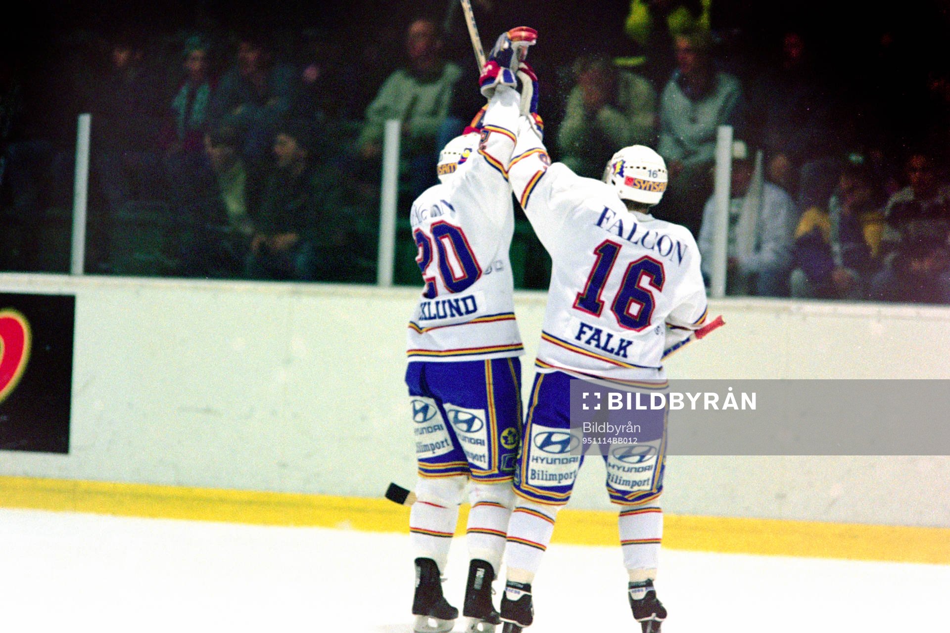Per Eklund och Nichlas Falk, Djurgården jublar