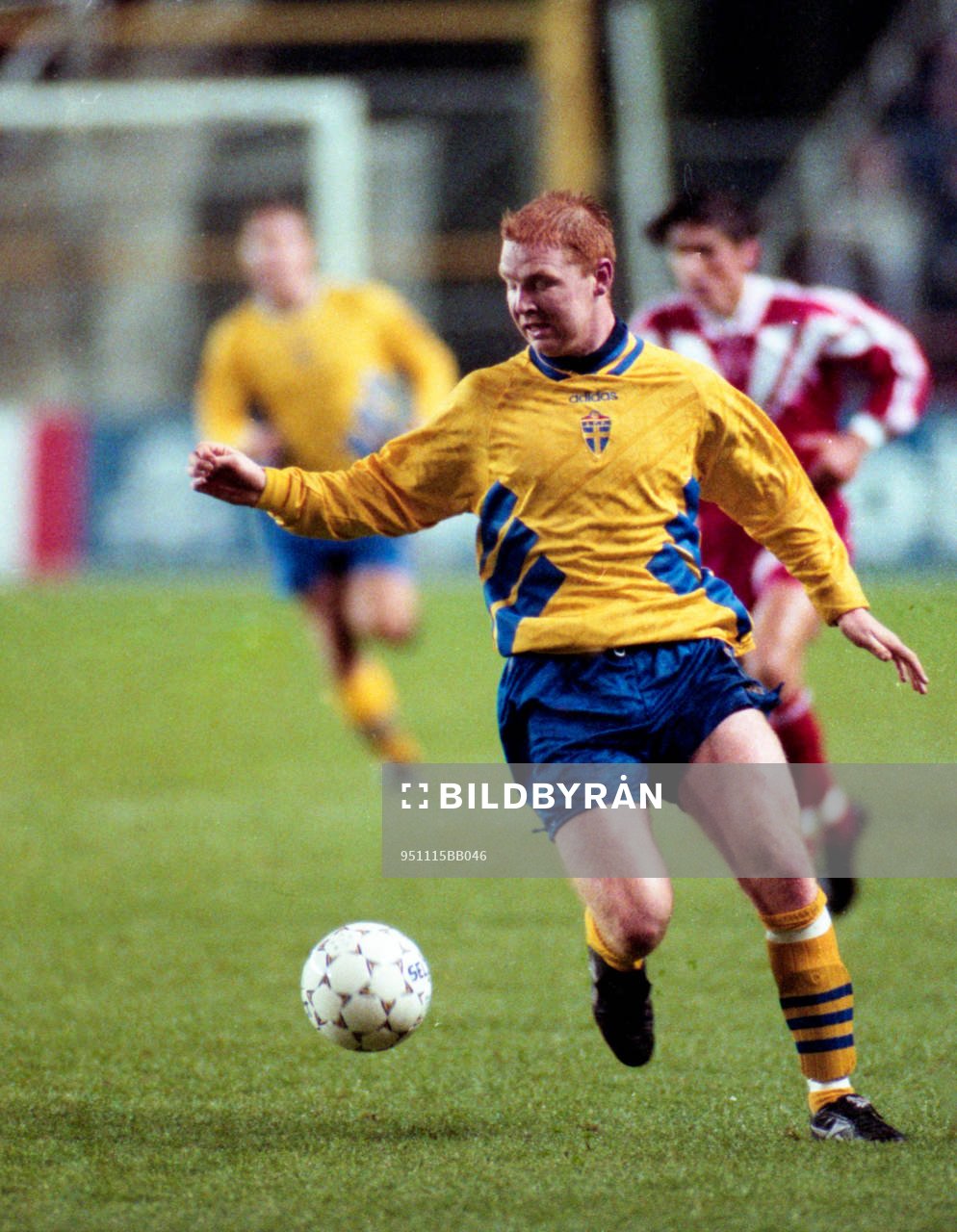 Jörgen Pettersson med bollen