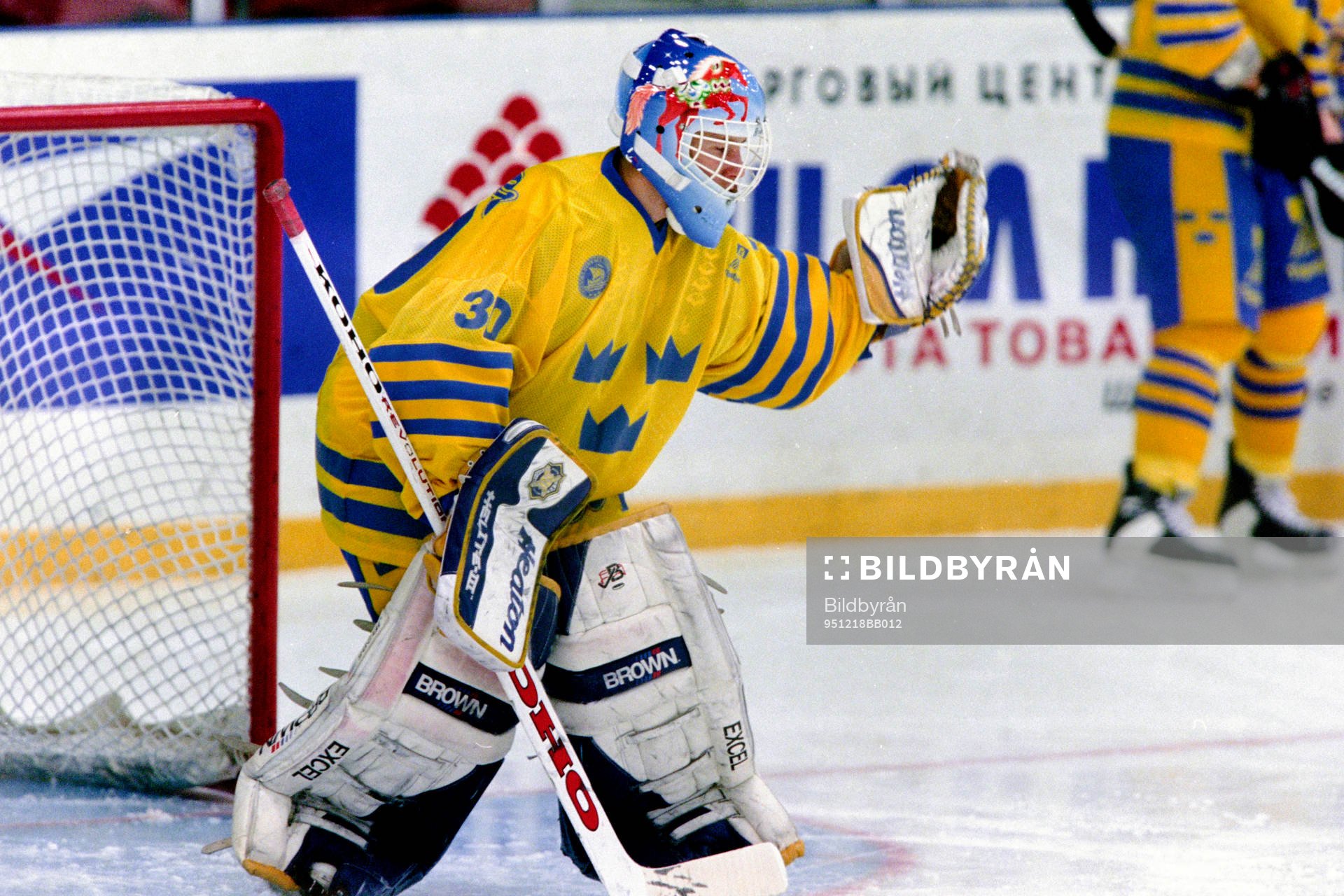 Johan Hedberg, målvakt i Sverige