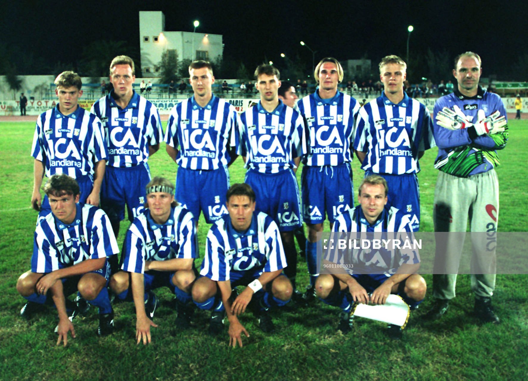Övre raden fr v: Jesper Blomqvist, Stefan Lindqvist,