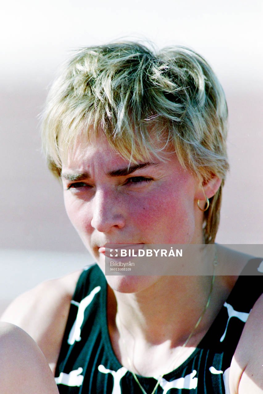 Heike Drechsler på plats