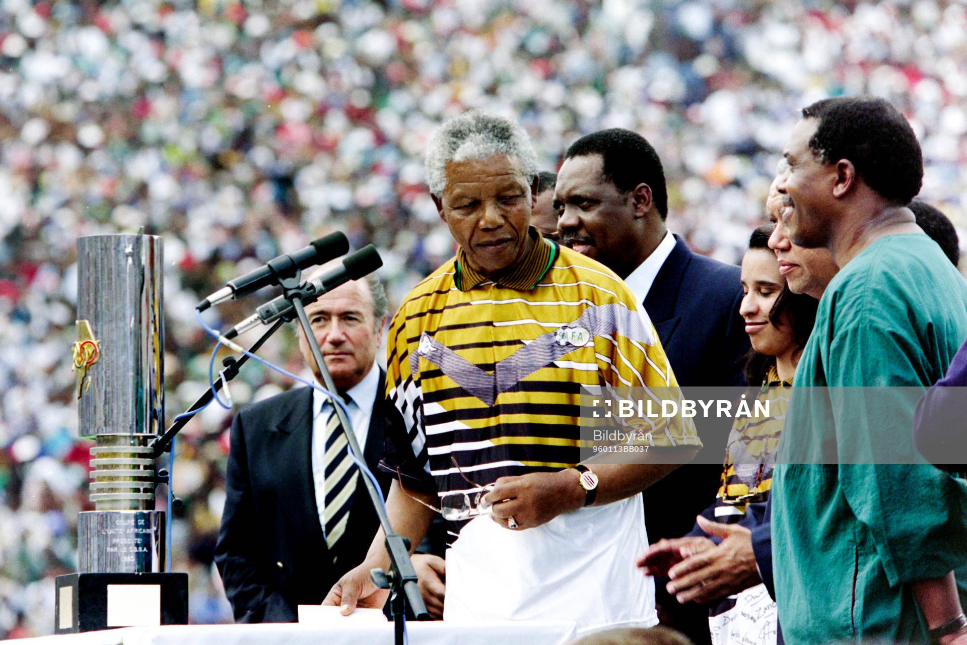 Nelson Mandela på plats