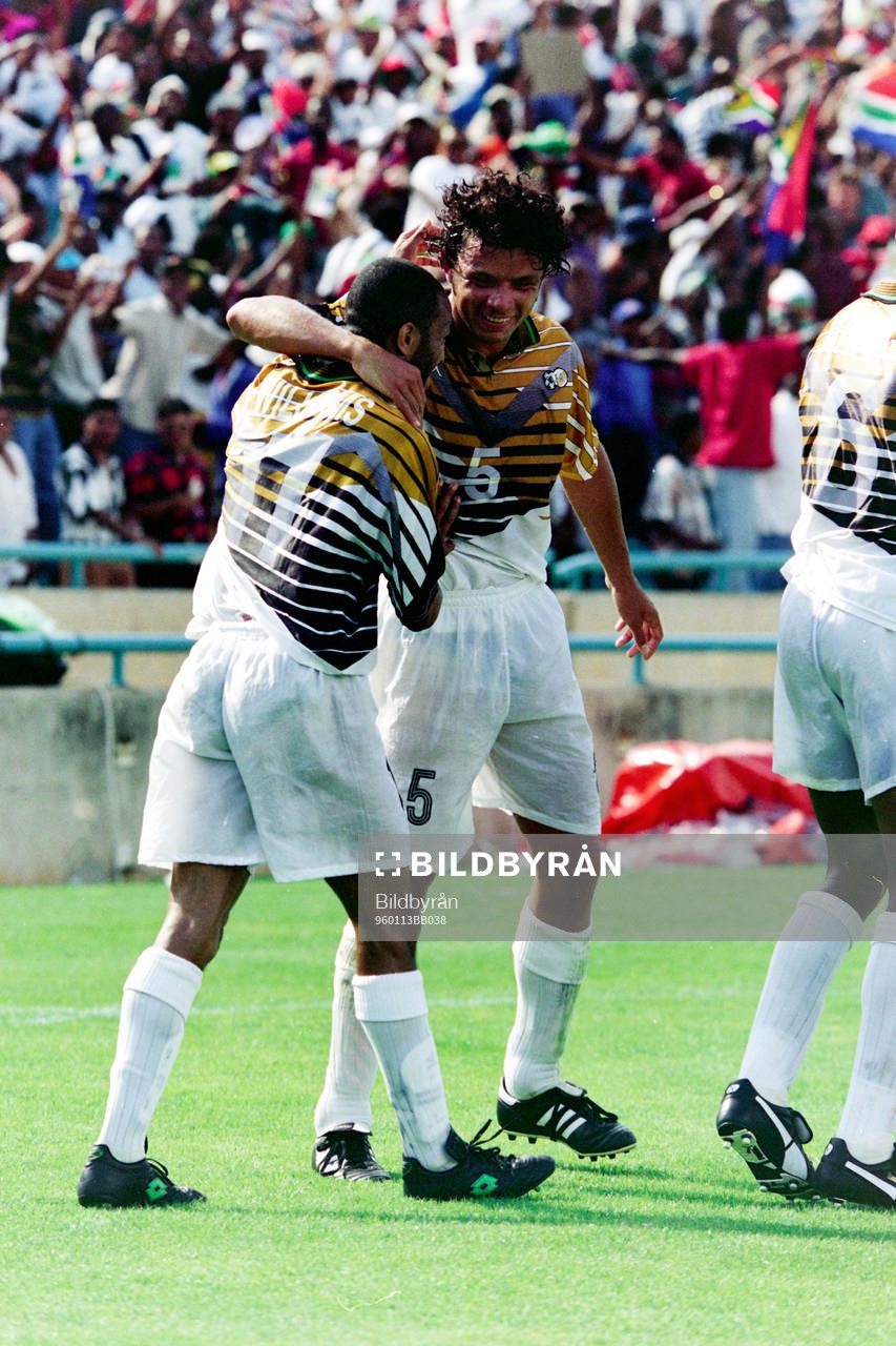 Mark Williams och Mark Fish, Sydafrika jublar tillsammans