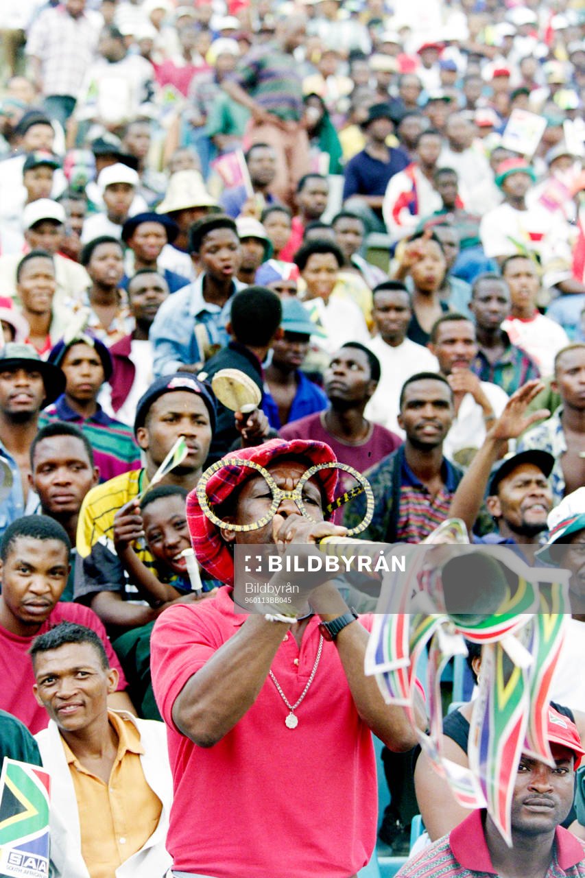 En supporter från Kamerun