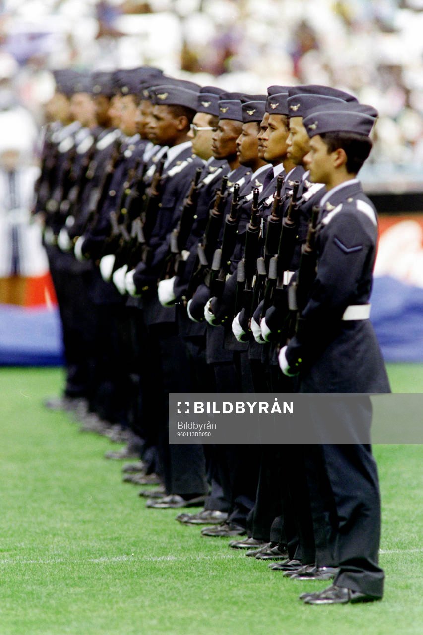 Militär på plats