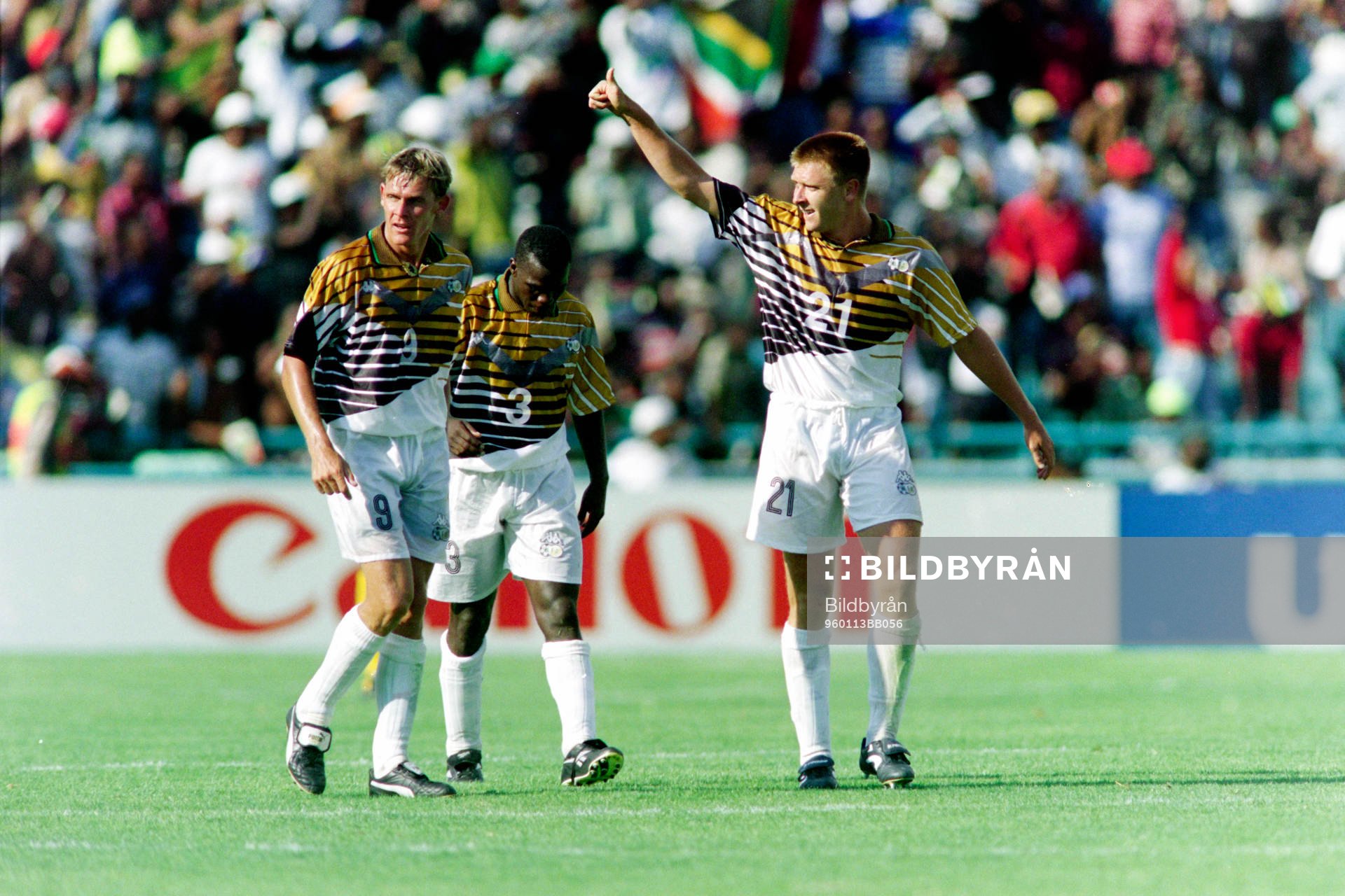 Neil Tovey, Sibusiso Nyathi och Eric Tinkler, Sydafrika