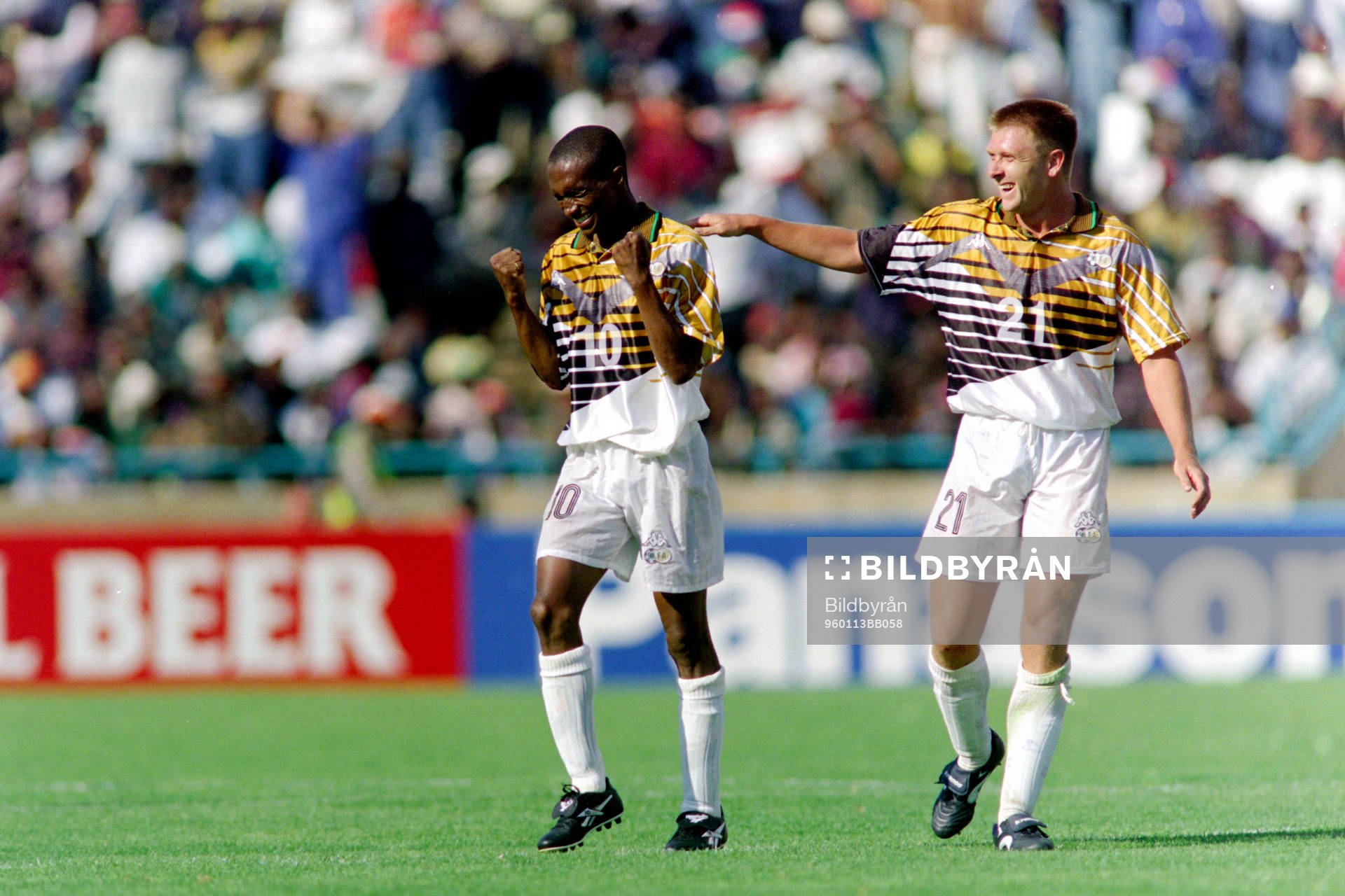 John Moshoey och Eric Tinkler, Sydafrika