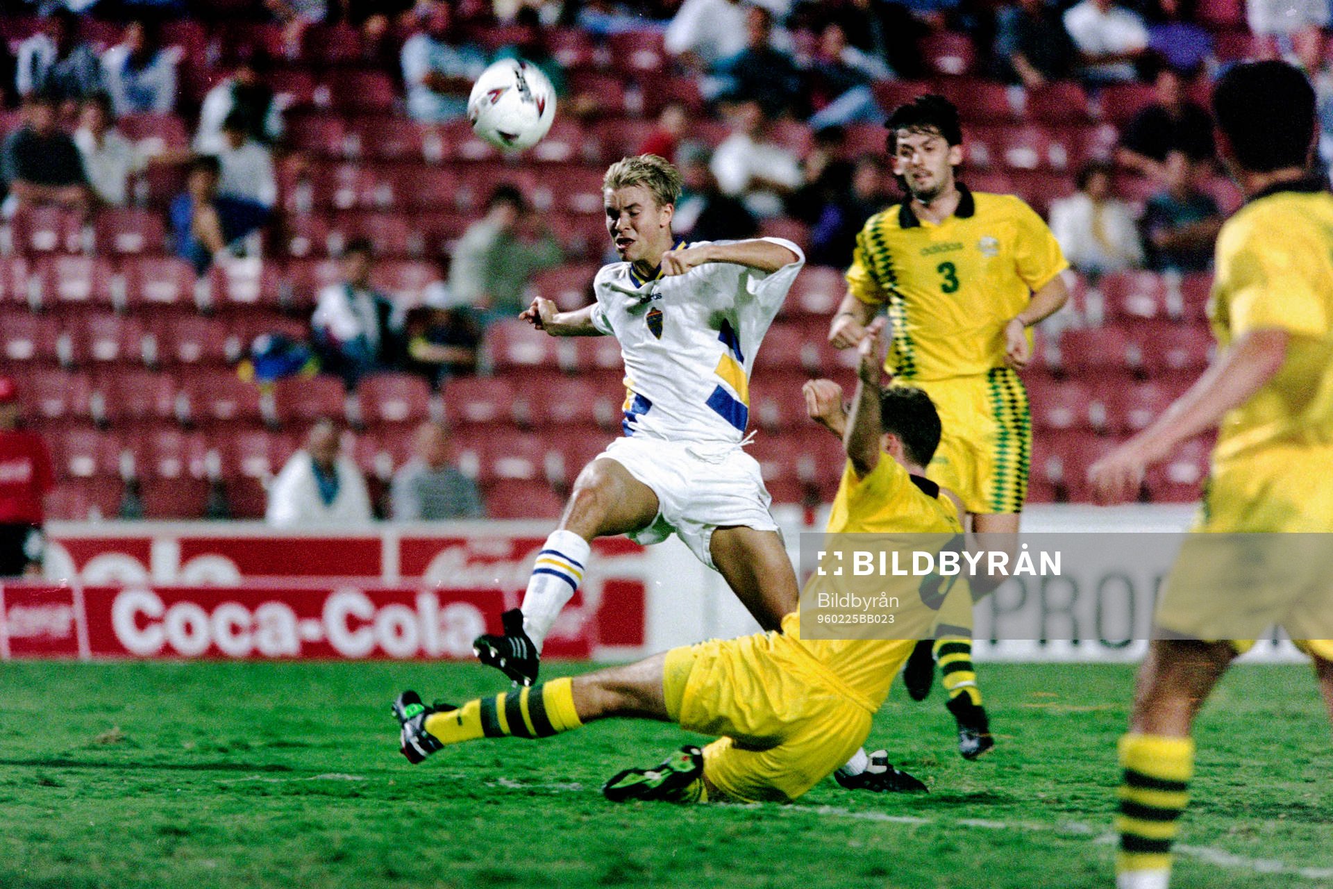 Fotboll, Sverige, Landslagsturné, Brisbane, Sverige - Australien, 2-0: Niclas Alexandersson, Sverige.