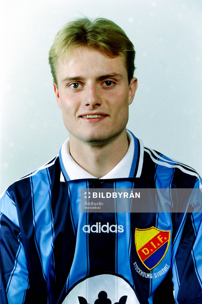 Fotboll, Allsvenskan, Djurgården, Porträtt: Fredrik Dahlström, Djurgården. 