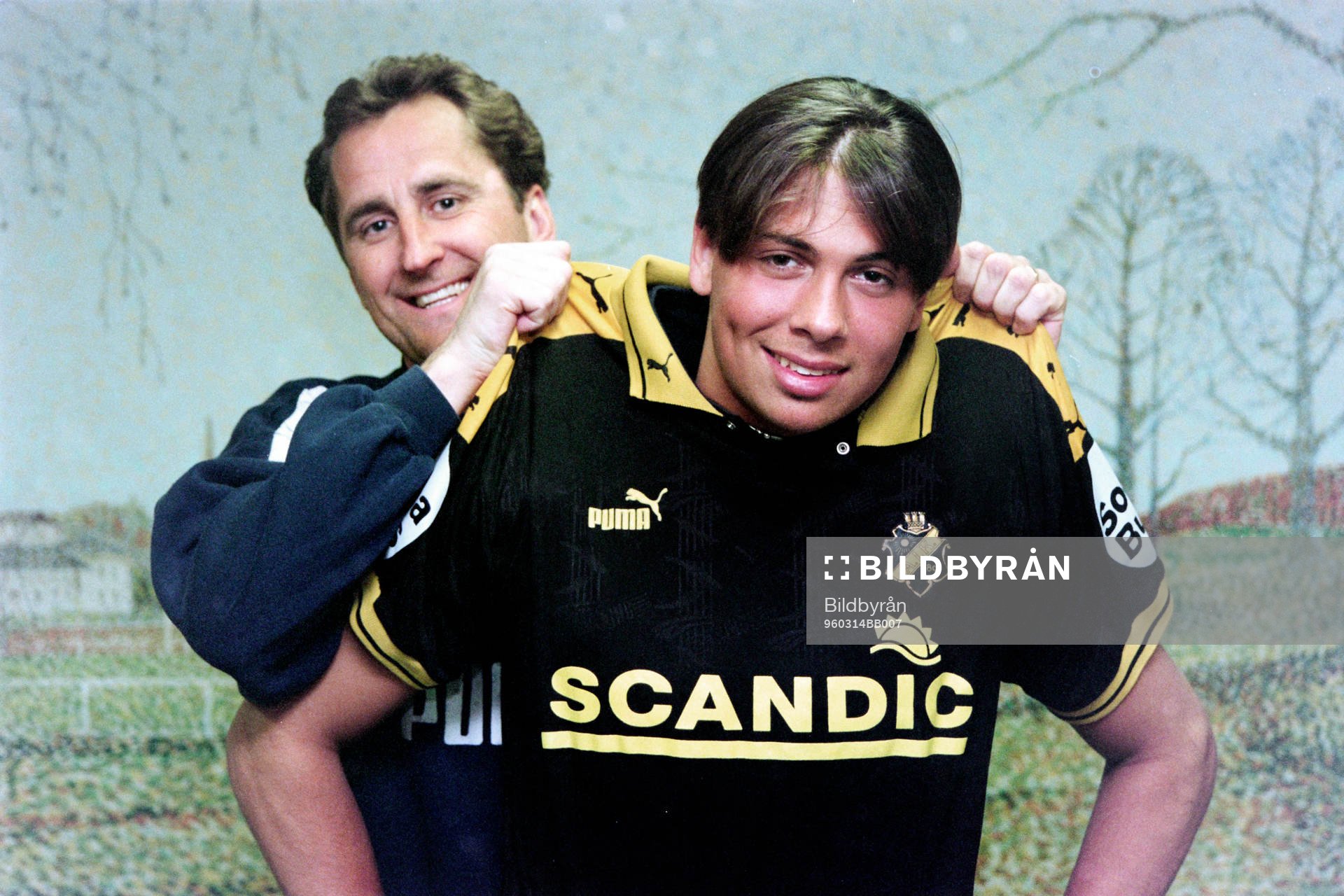 Erik Hamrén, tränare och Alexander Östlund, AIK
