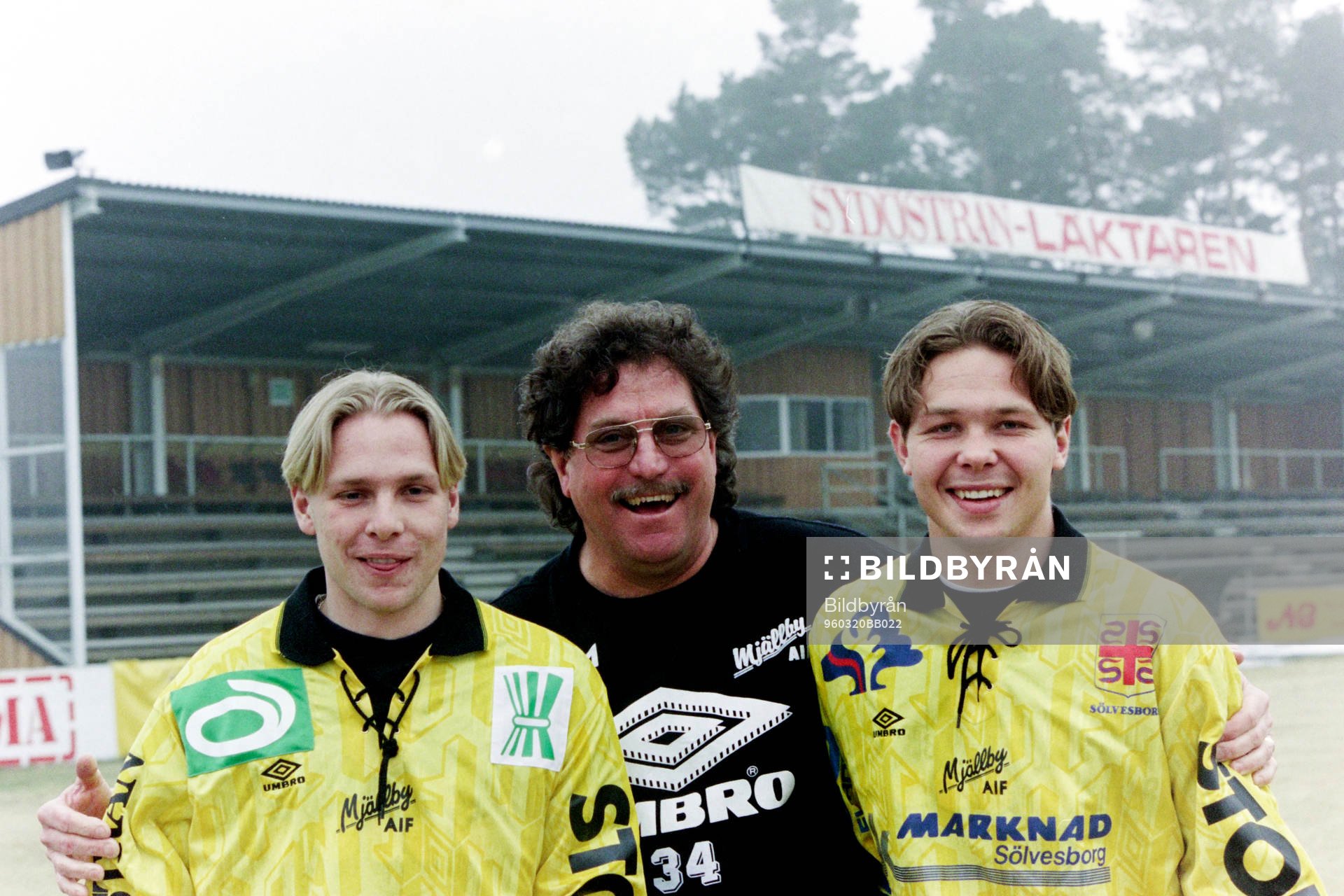 Peter Antoine, tränare och Jonas Andersson och Pontus