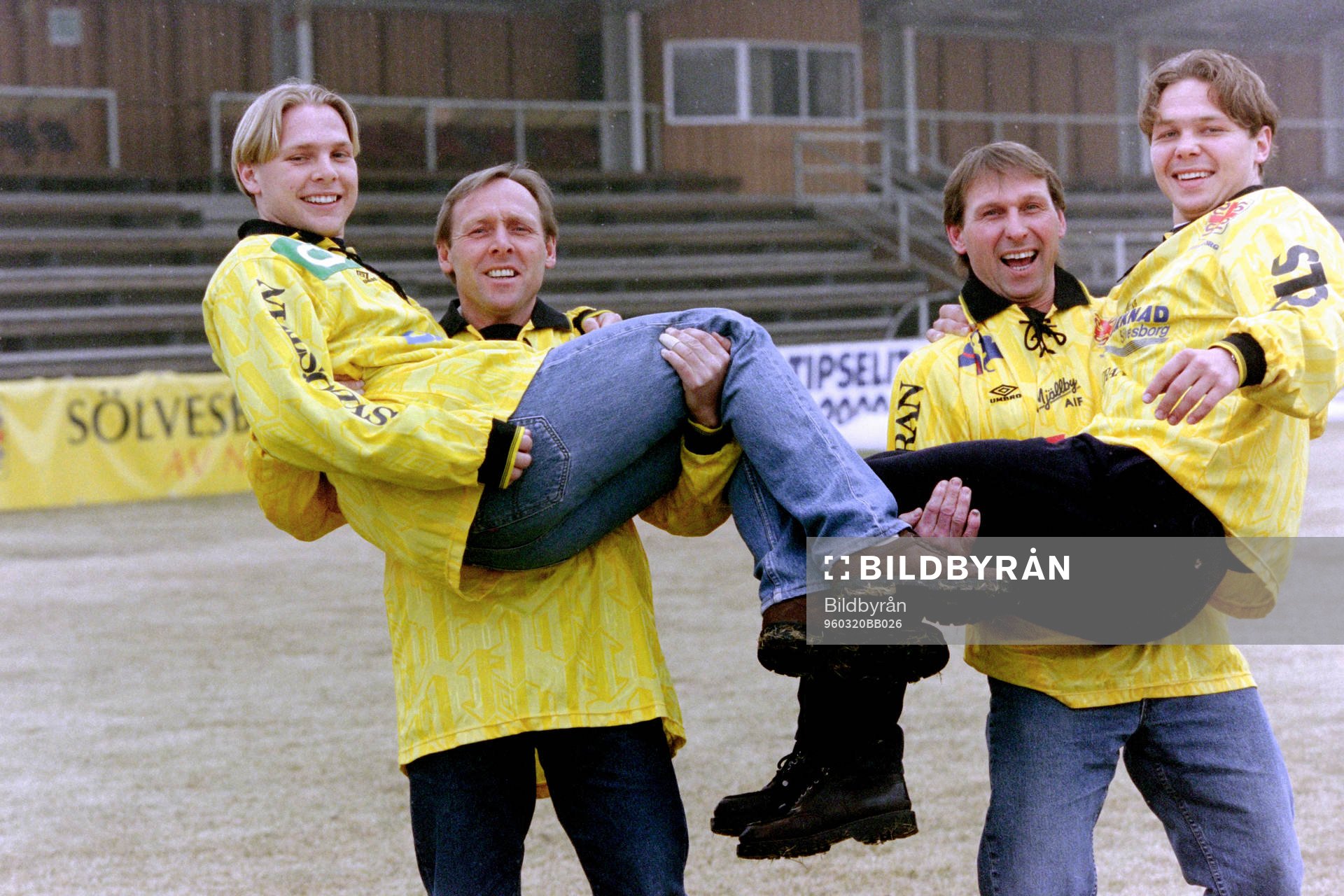 Sven-Bertil Andersson och Bo Andersson med sina söner