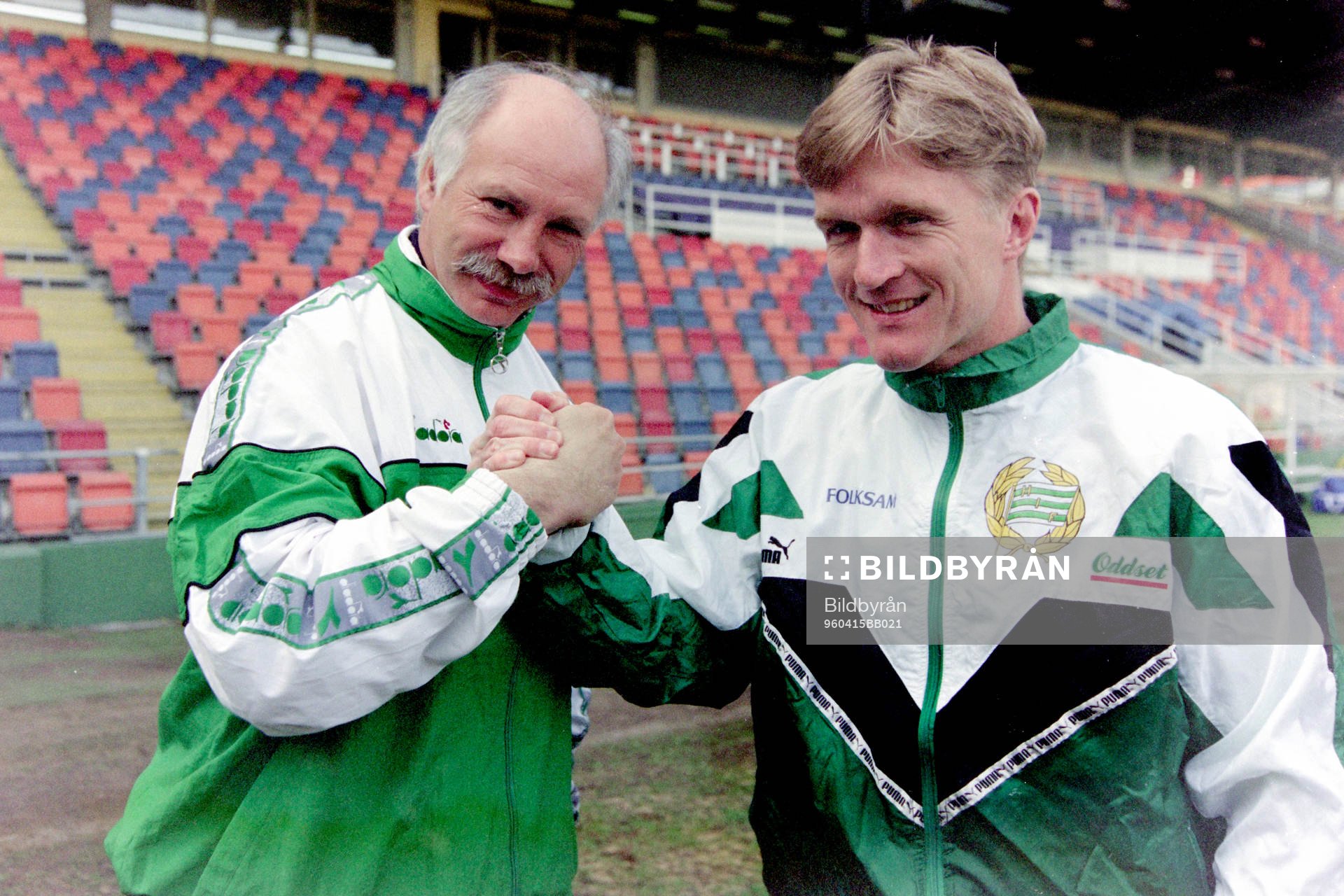 Fotboll, Div 1 Norra, Upptaktsträff: Dave Mosson, Hertzöga och Göran Göransson, Hammarby.  