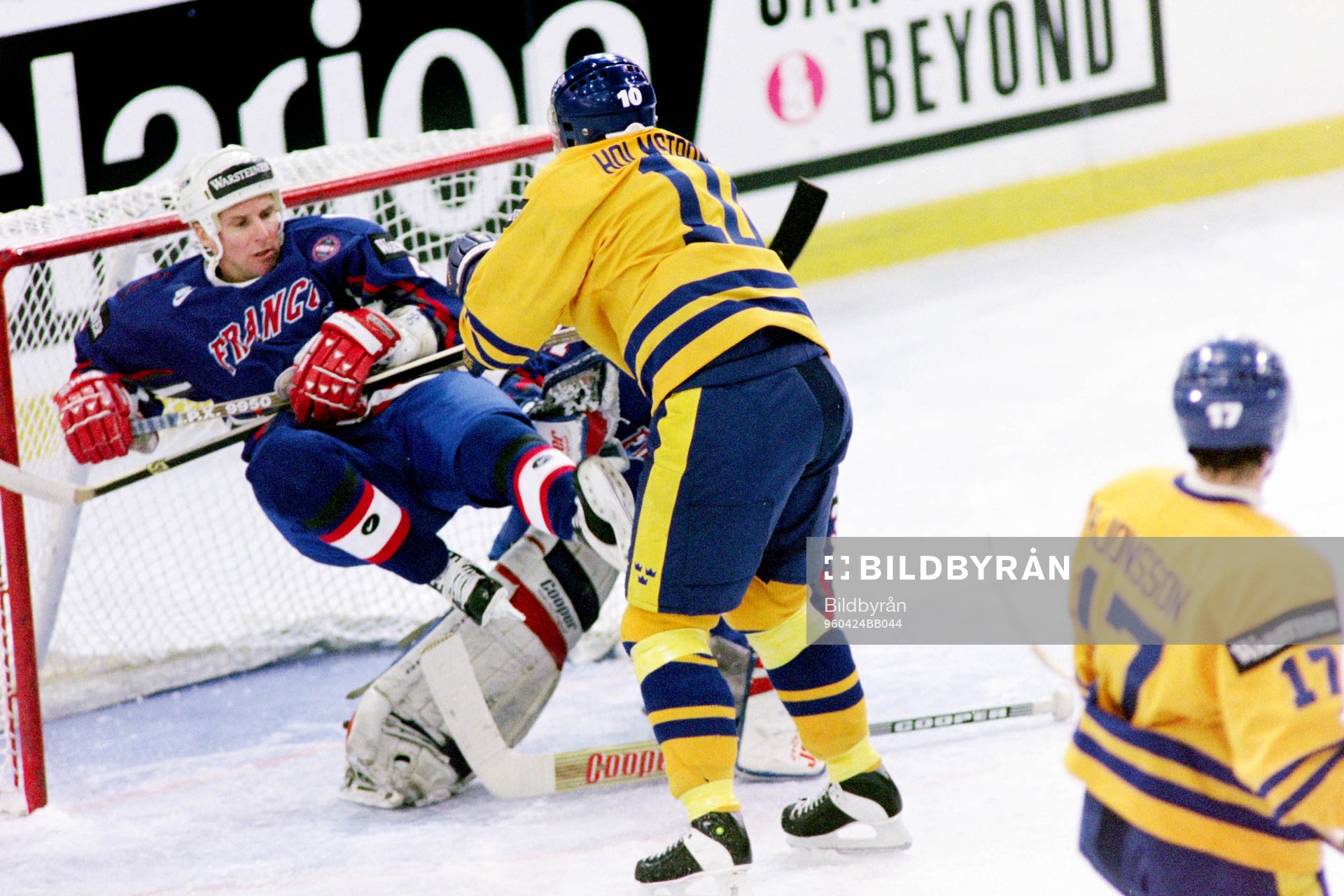 Tomas Holmström, Sverige framför frankrikes målbur