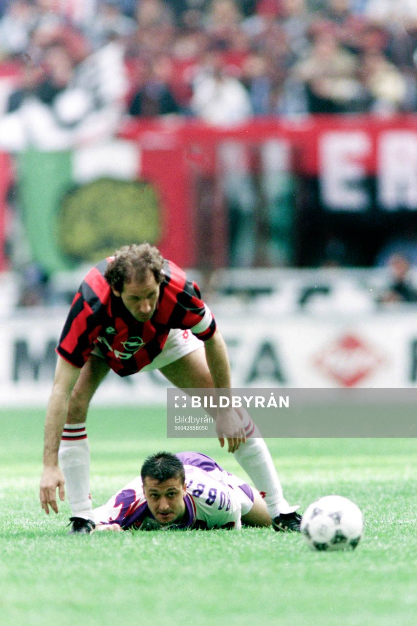 Franco Baresi, Milan och Anselamo Robbiati, Fiorentina