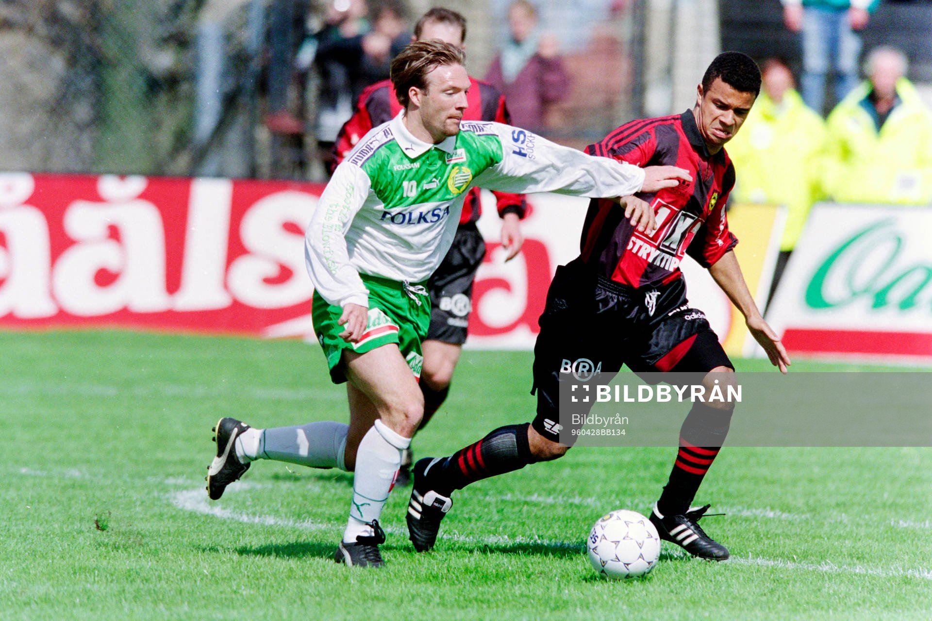 Fotboll, Div 1 Norra, Hammarby - Brommapojkarna, 2-1: Kim Bergstrand, Hammarby. 