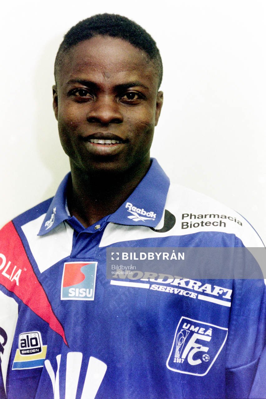 Fotboll, Allsvenskan, Umeå FC - Helsingborg, 0-2: Shamo Quaye, Umeå.