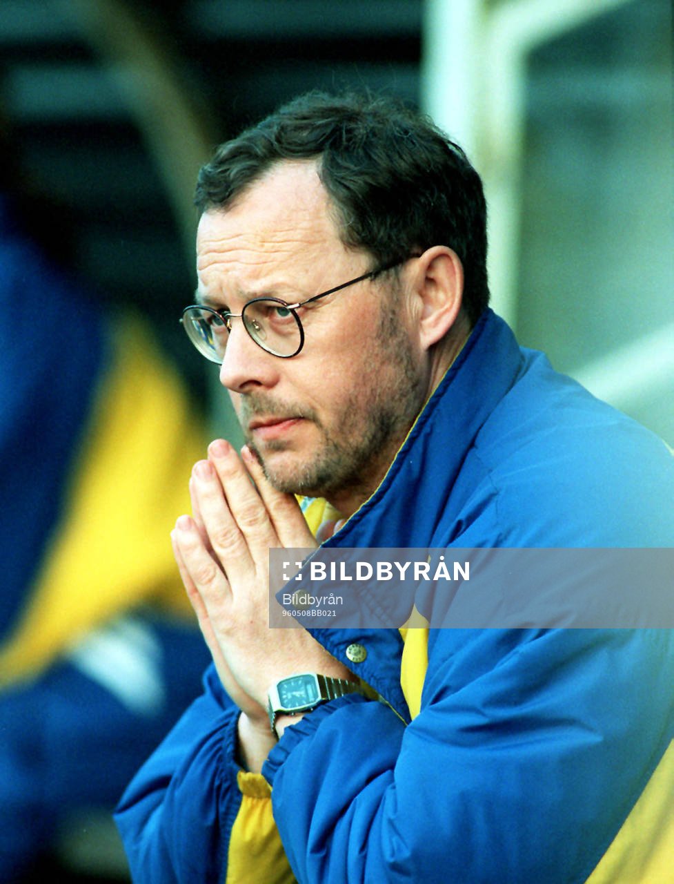 Lars Lagerbäck, förbundskapten för Sverige B