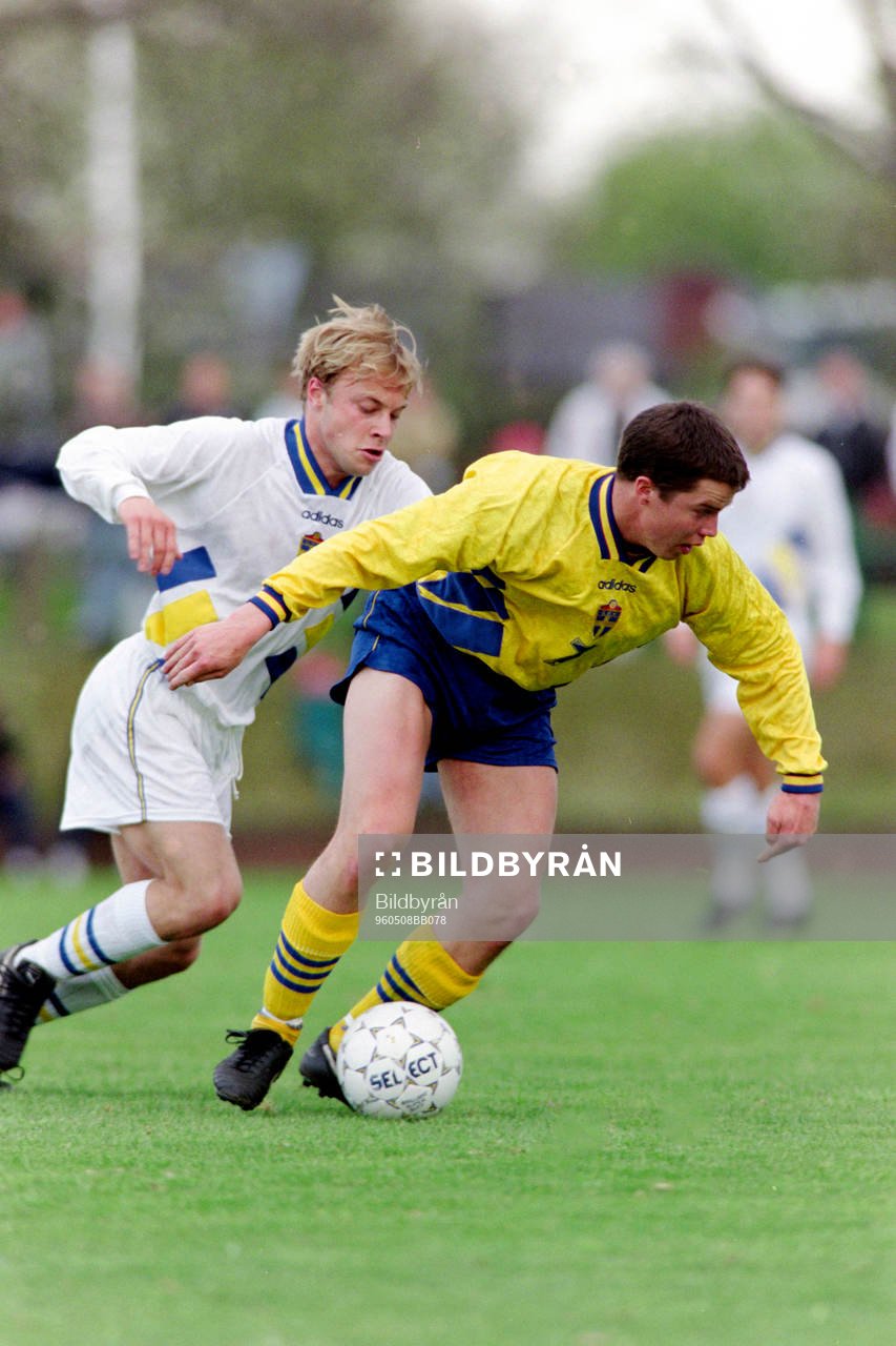 Anders Andersson, Sverige B i ryggen på Daniel Andersson,