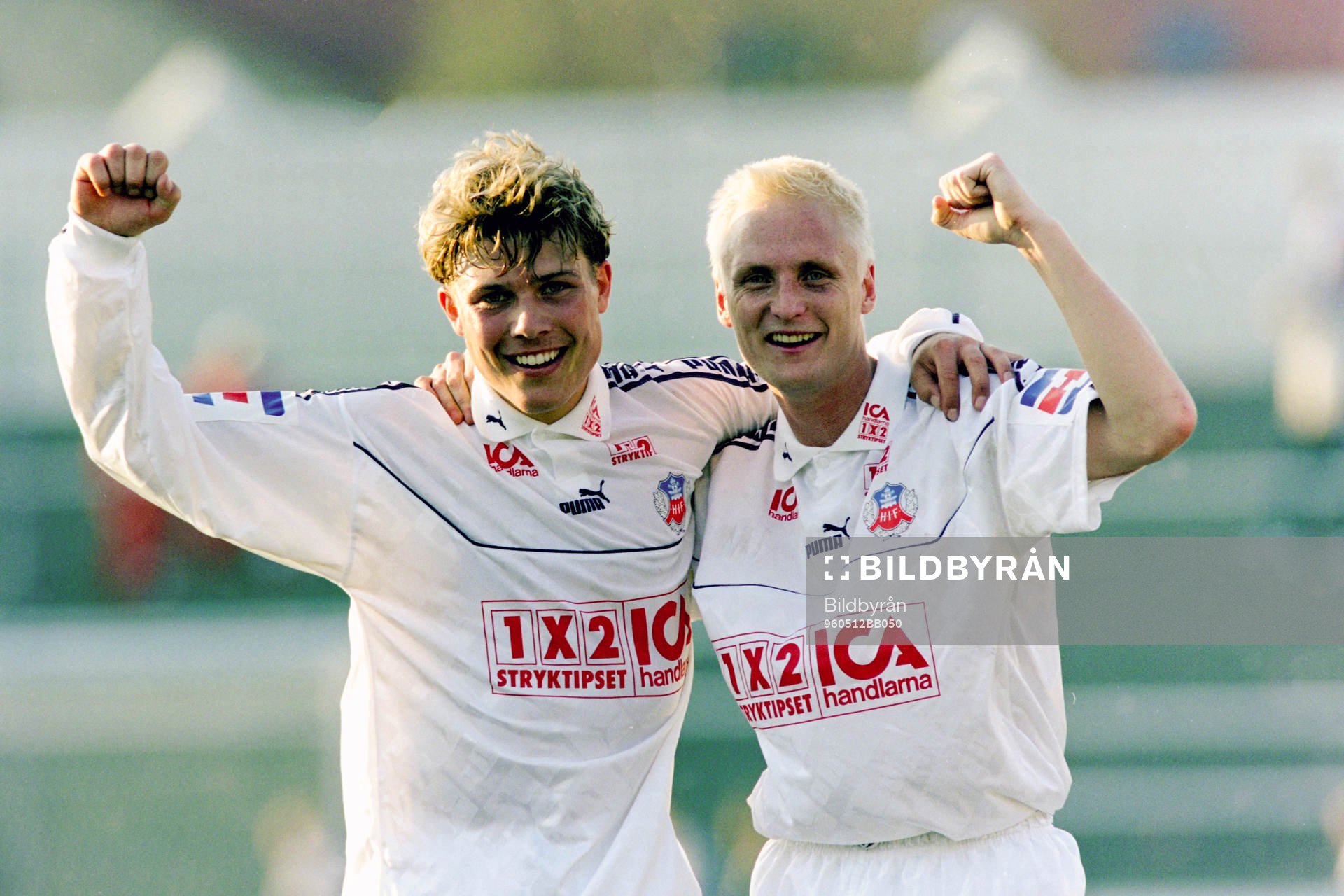 Målskyttarna Ola Nilsson och Christer Fursth, Helsingborg