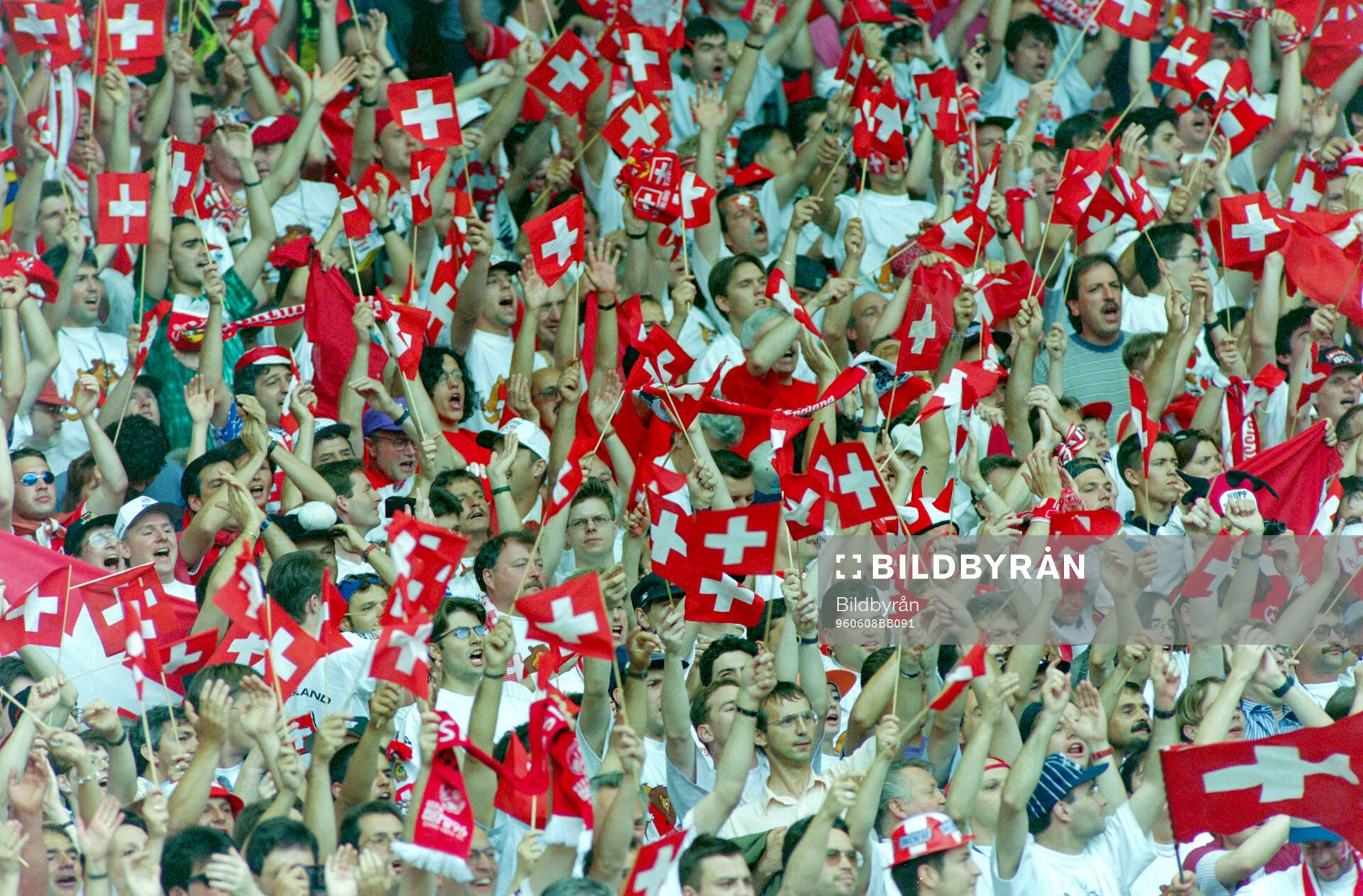 Fotboll, EM, England - Schweiz