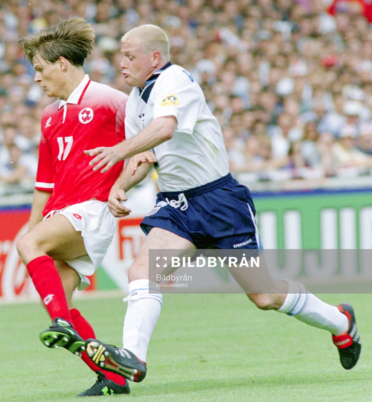 Football, Uefa EURO 1996 (England), Group A, England -