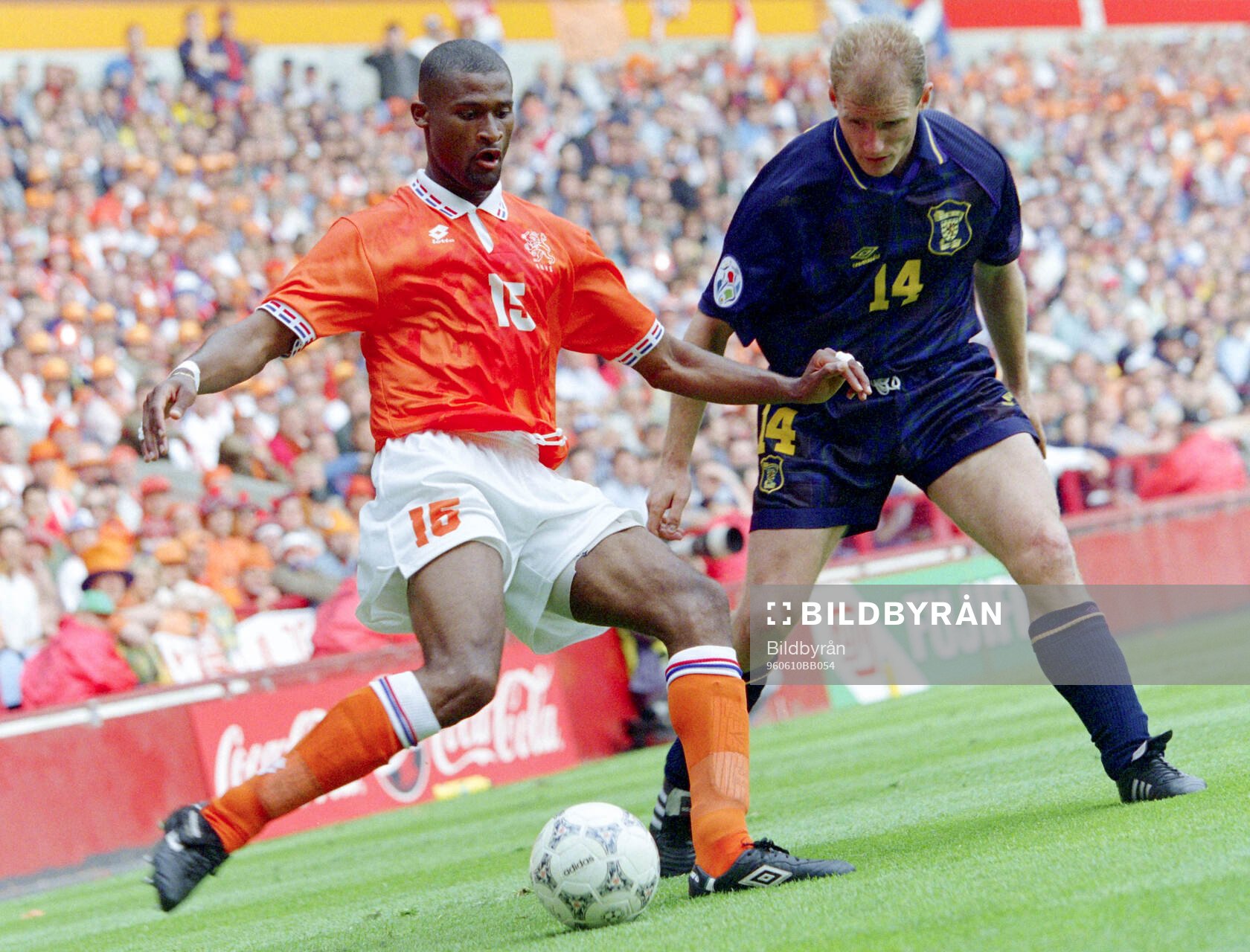 Football, Uefa EURO 1996 (England), Group A, Netherlands -