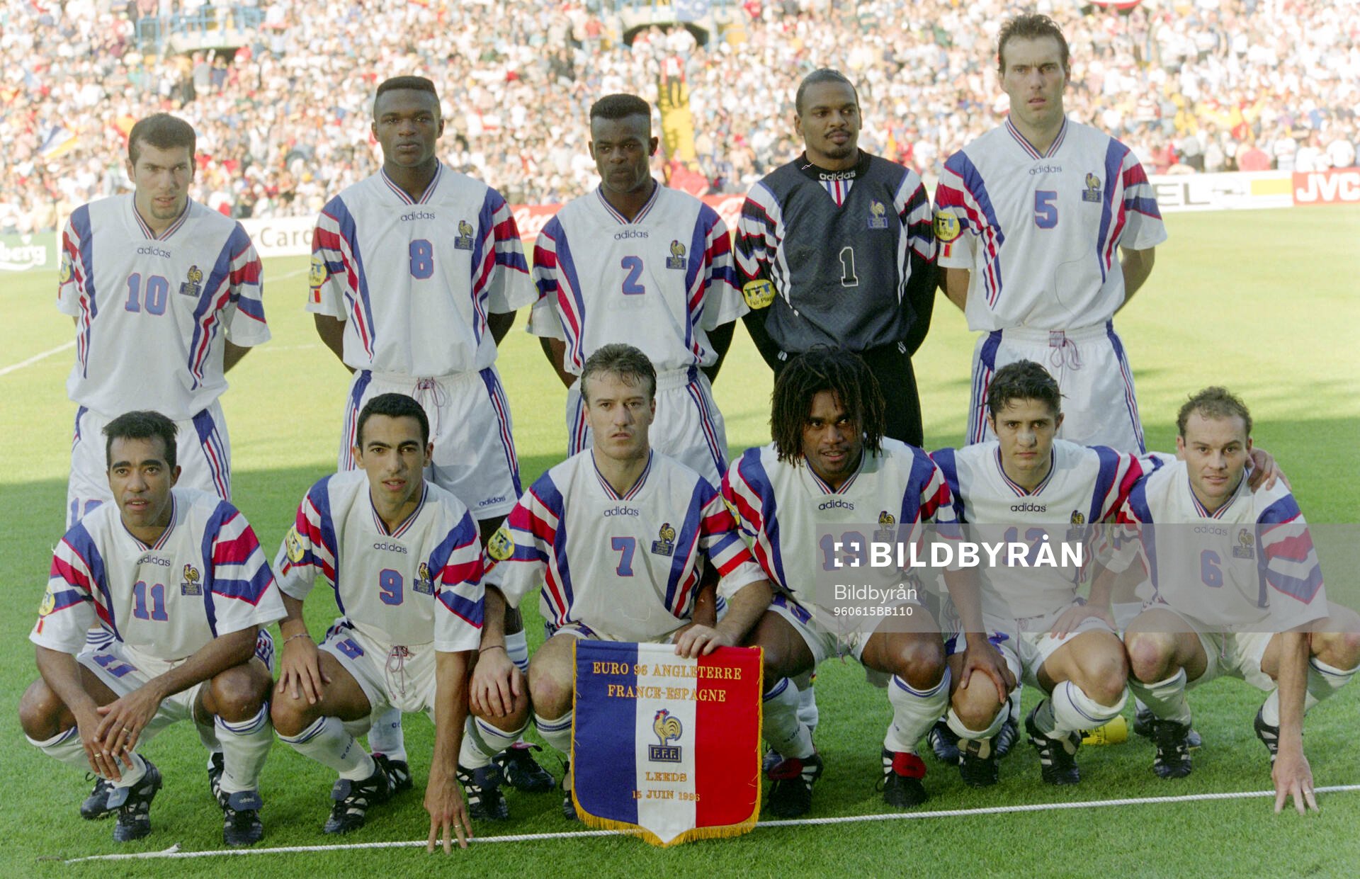 Football, Uefa EURO 1996 (England), Group B, France - Spain