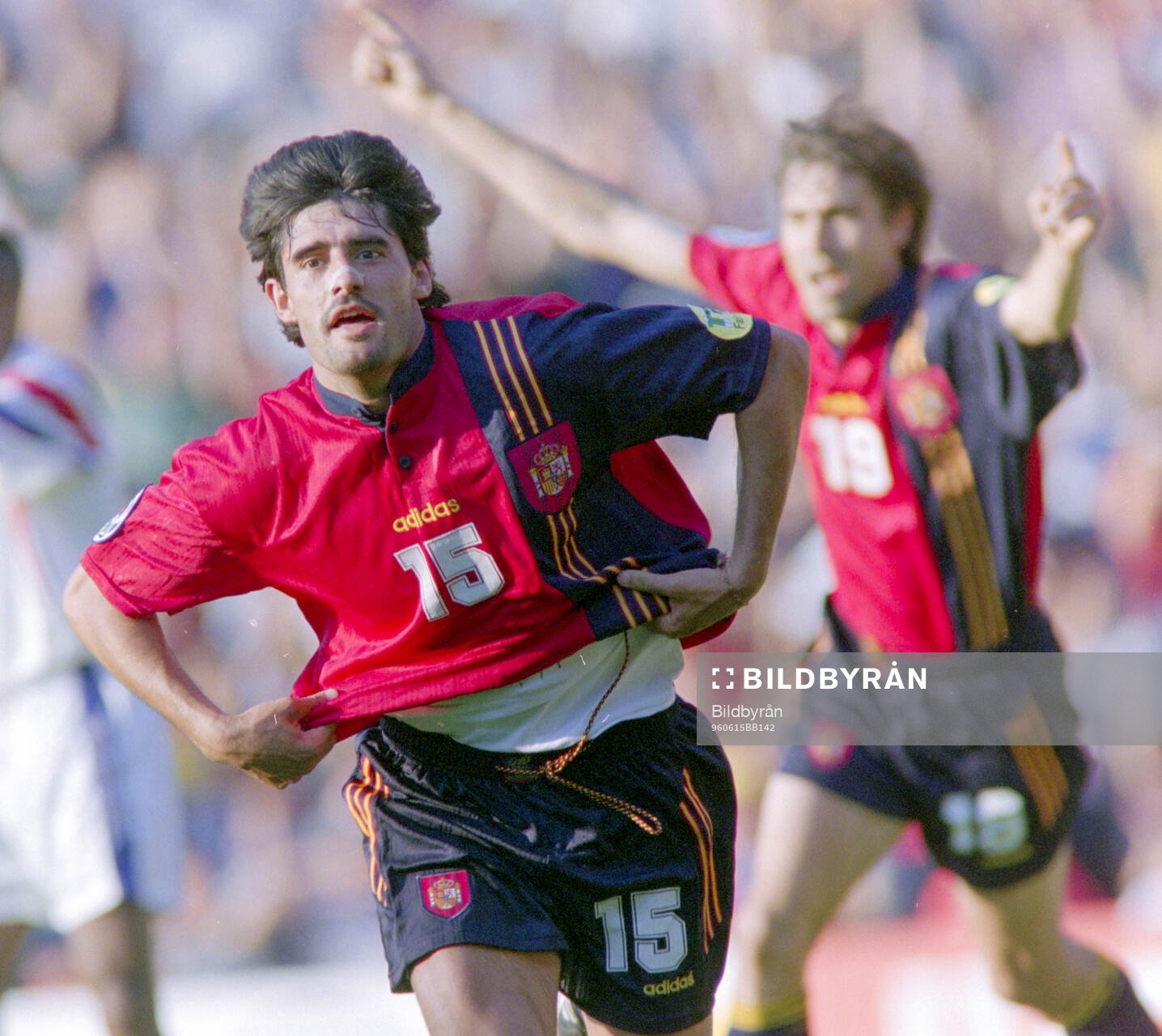 Football, Uefa EURO 1996 (England), Group B, France - Spain
