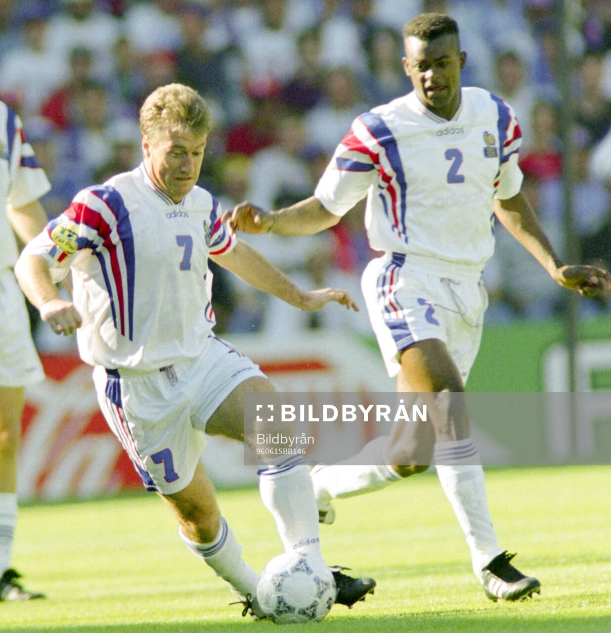 Football, Uefa EURO 1996 (England), Group B, France - Spain