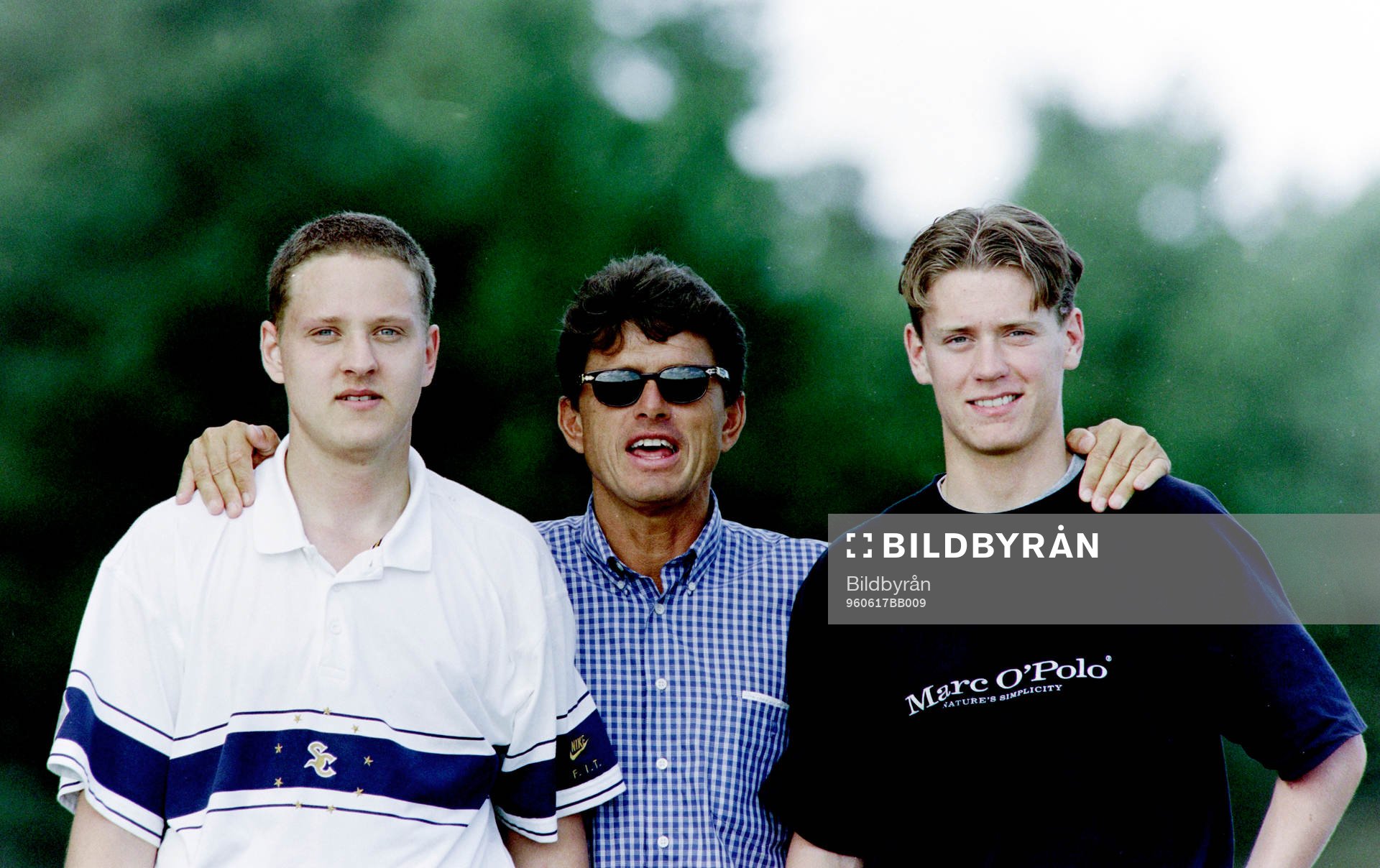 Bo Augustsson med sönerna Johan och Andreas