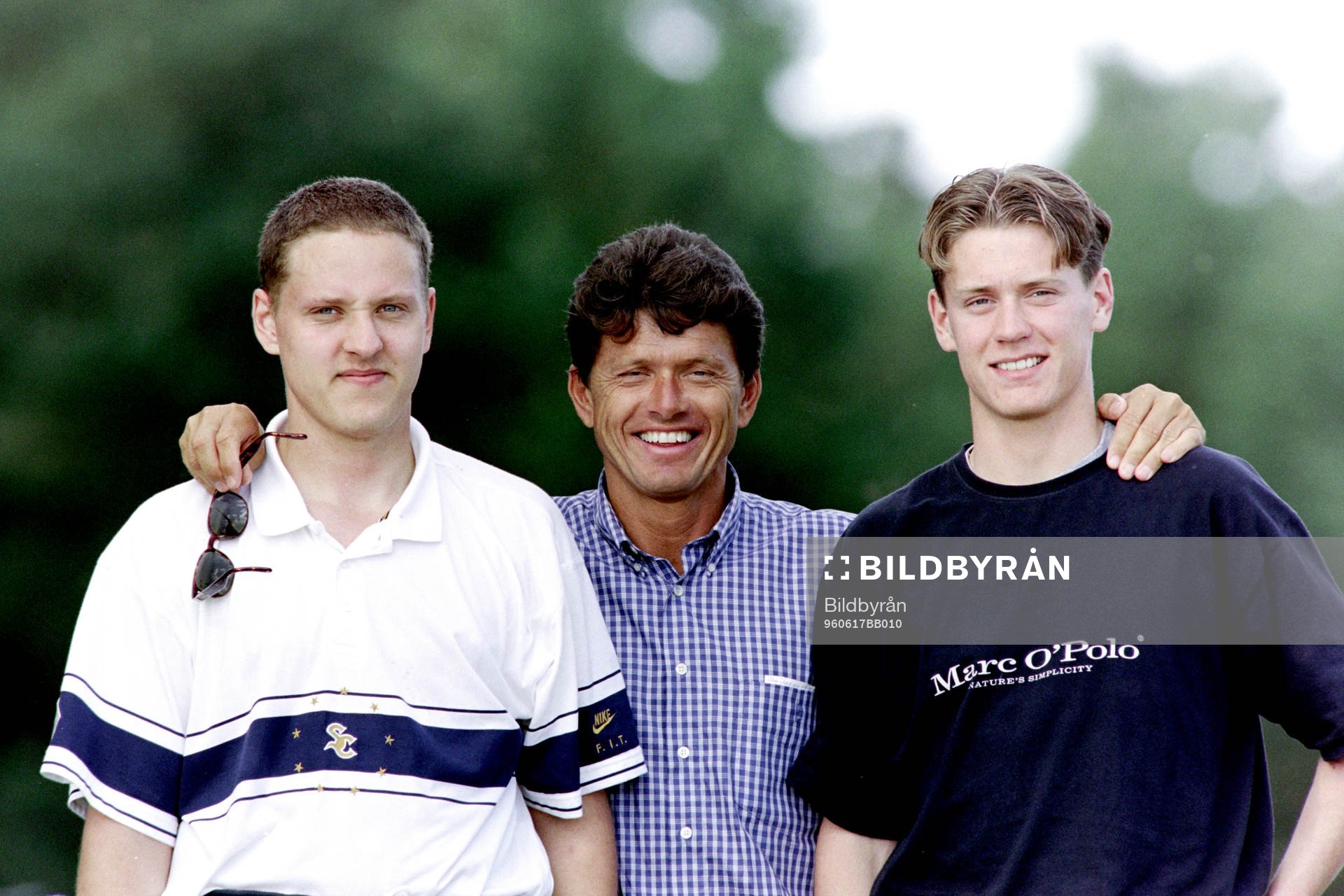 Bo Augustsson med sönerna Johan och Andreas